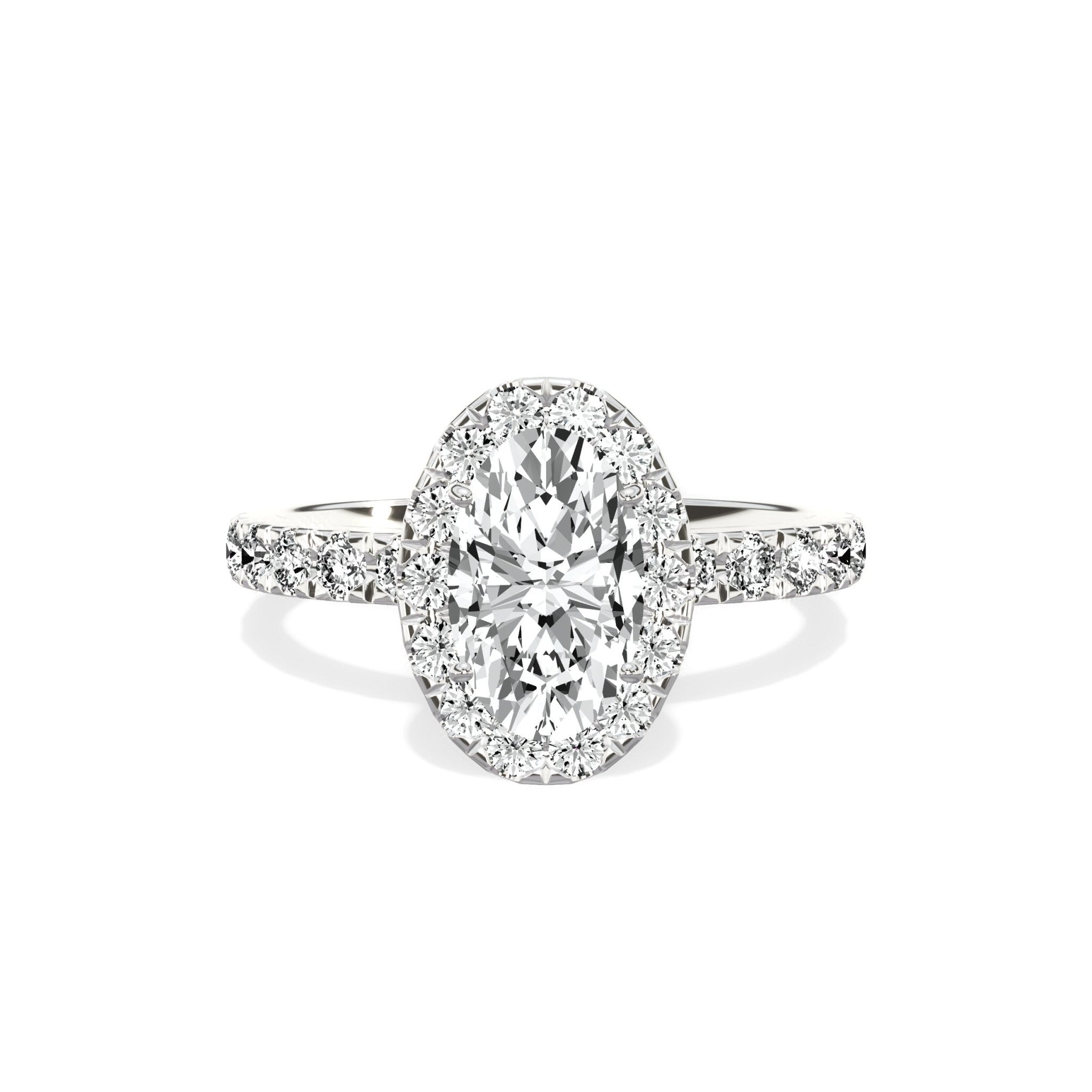 Romantic Halo Engagement Ring - The Better Diamonds