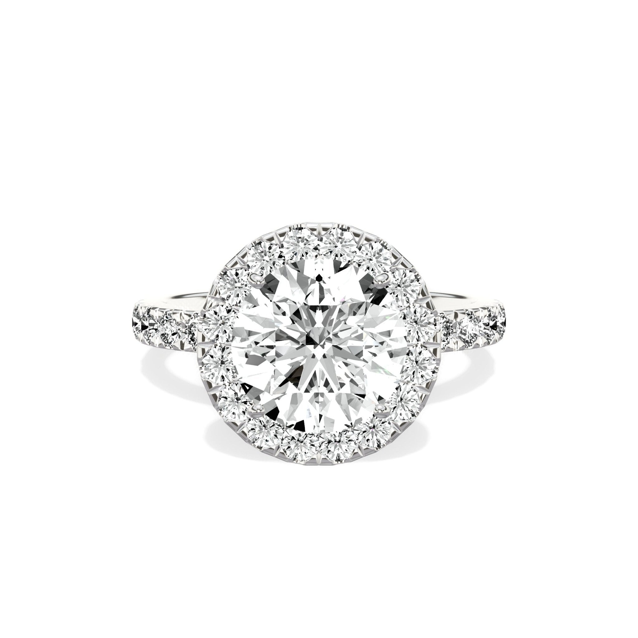 Romantic Halo Engagement Ring - The Better Diamonds