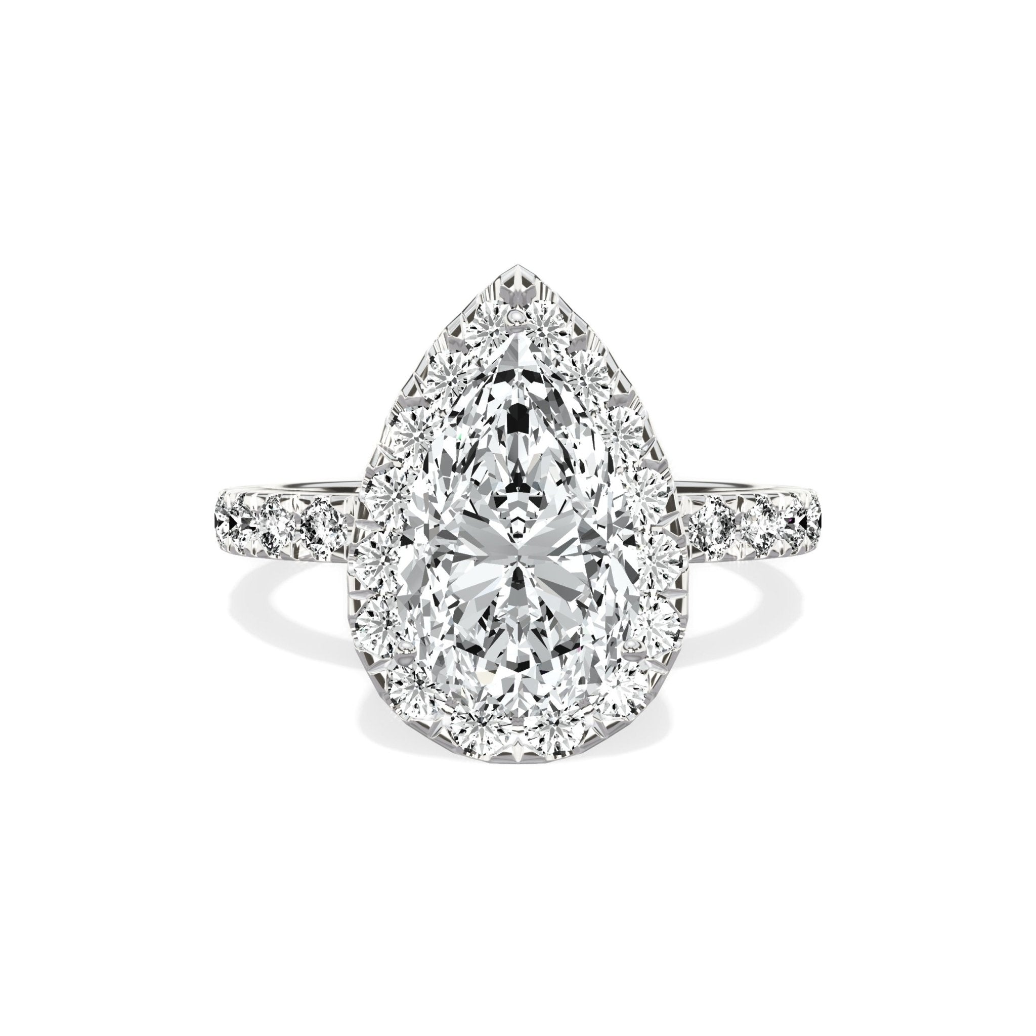 Romantic Halo Engagement Ring - The Better Diamonds