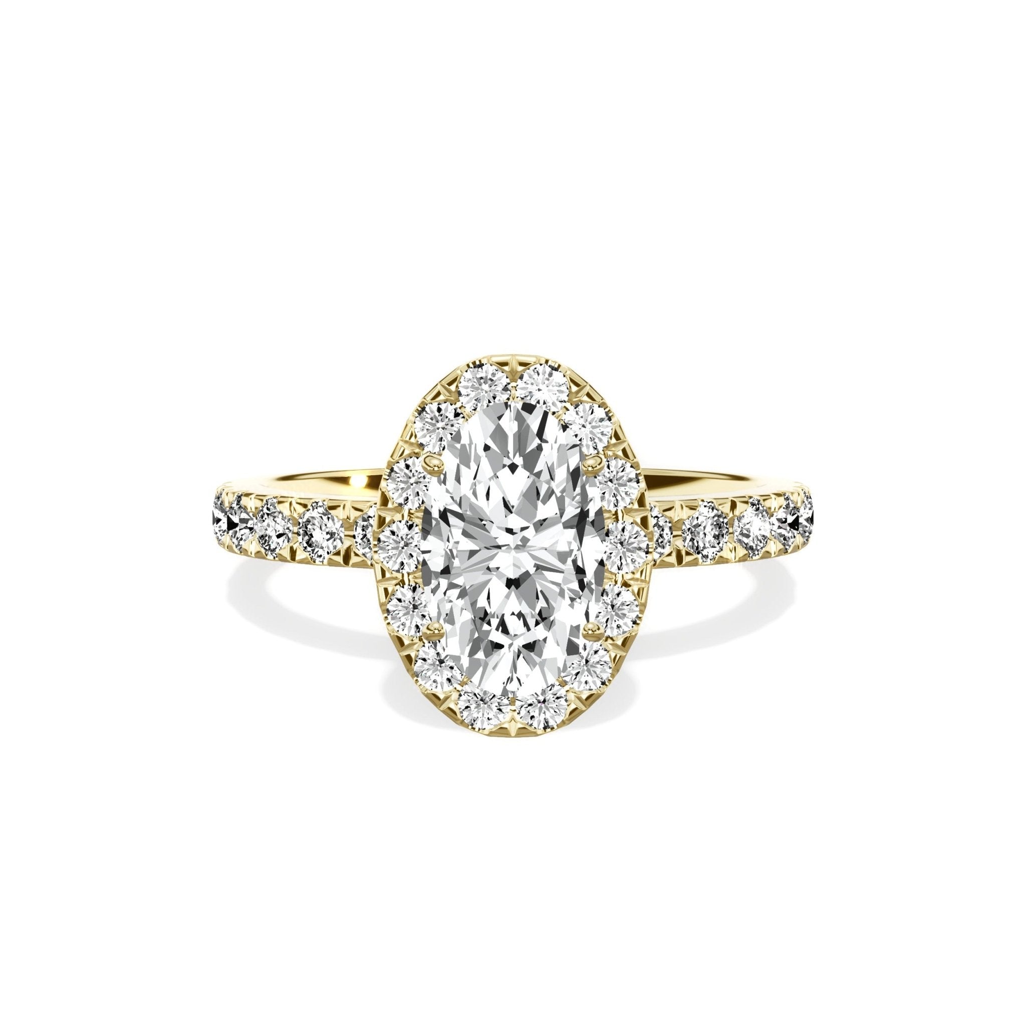 Romantic Halo Engagement Ring - The Better Diamonds