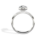 Romantic Solitaire 1.02 ct Round Engagement Ring in White Gold - The Better Diamonds