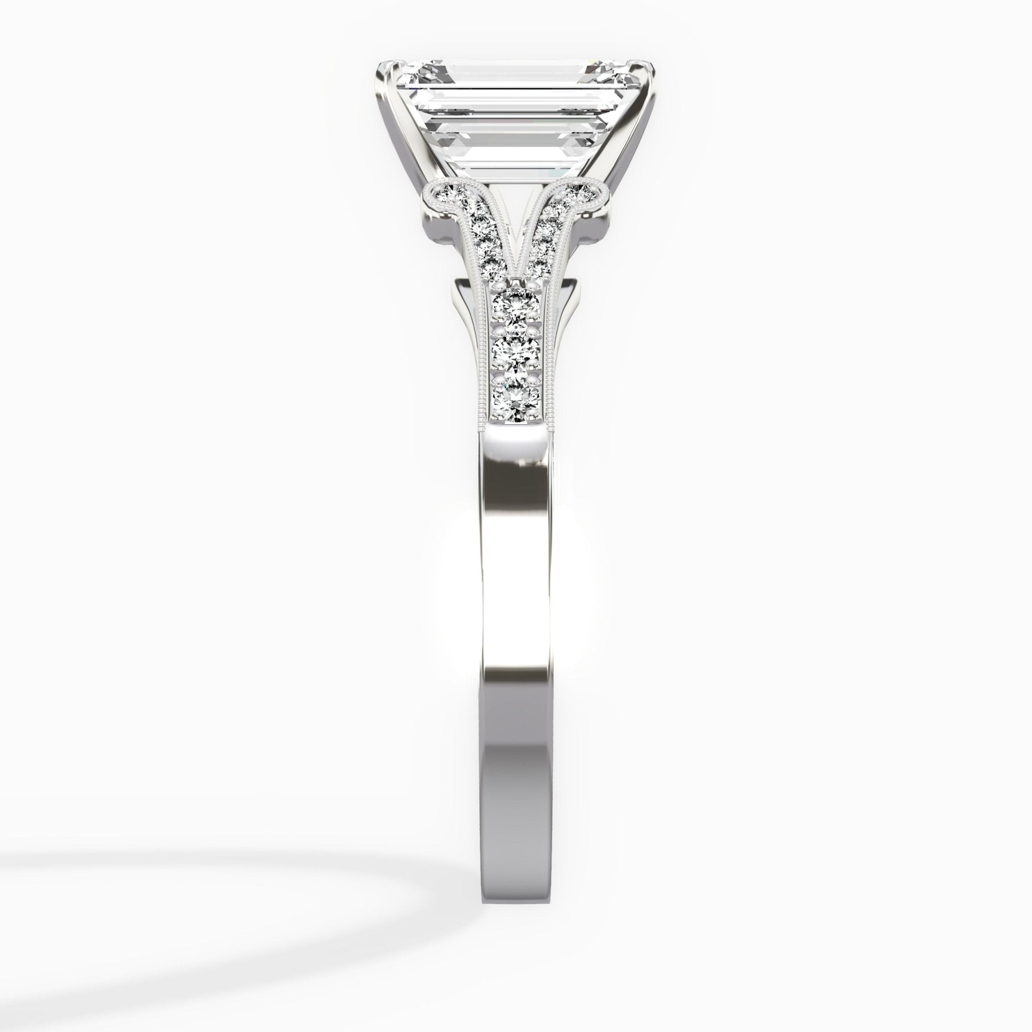 Romantic Vintage Style Engagement Ring - The Better Diamonds