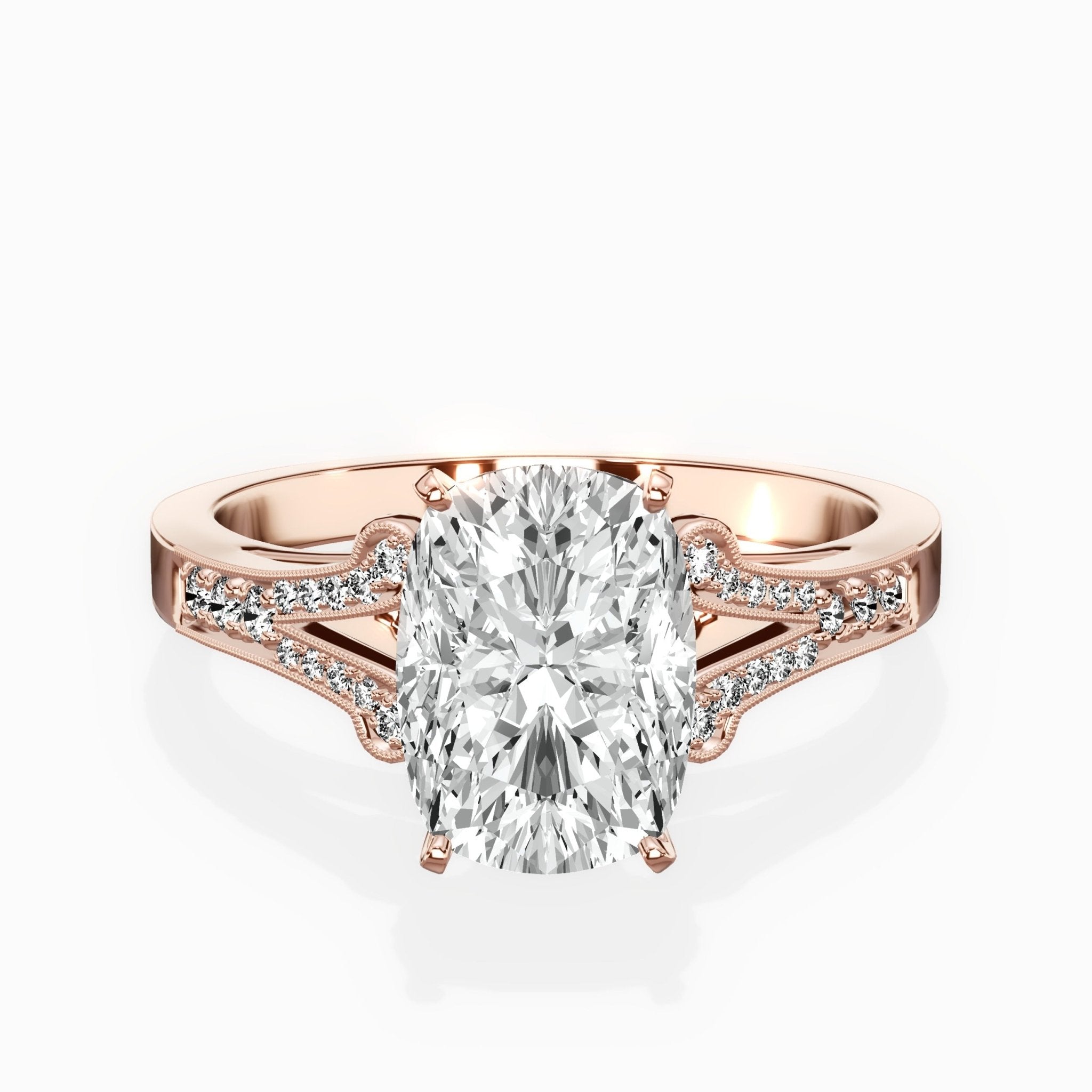 Romantic Vintage Style Engagement Ring - The Better Diamonds