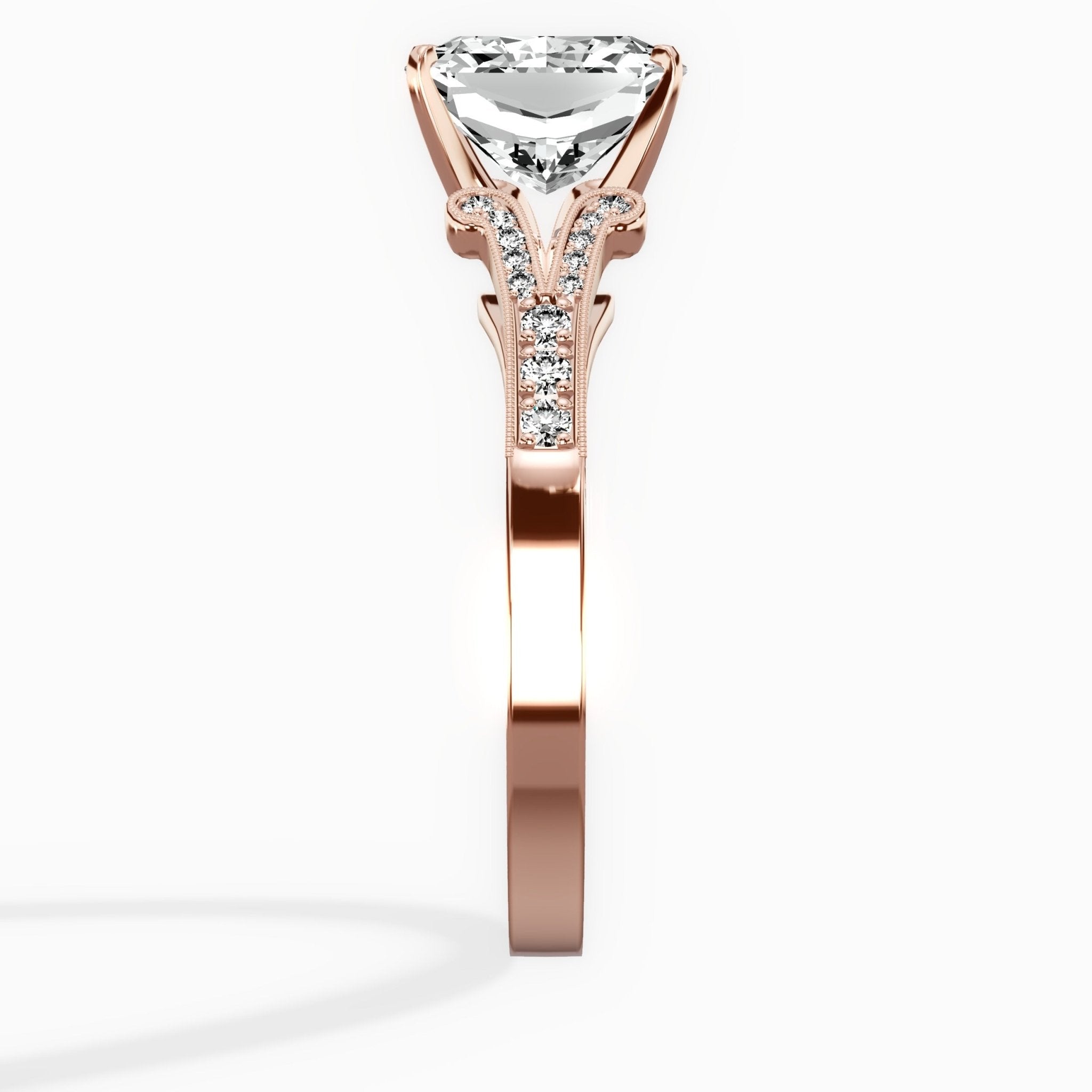 Romantic Vintage Style Engagement Ring - The Better Diamonds