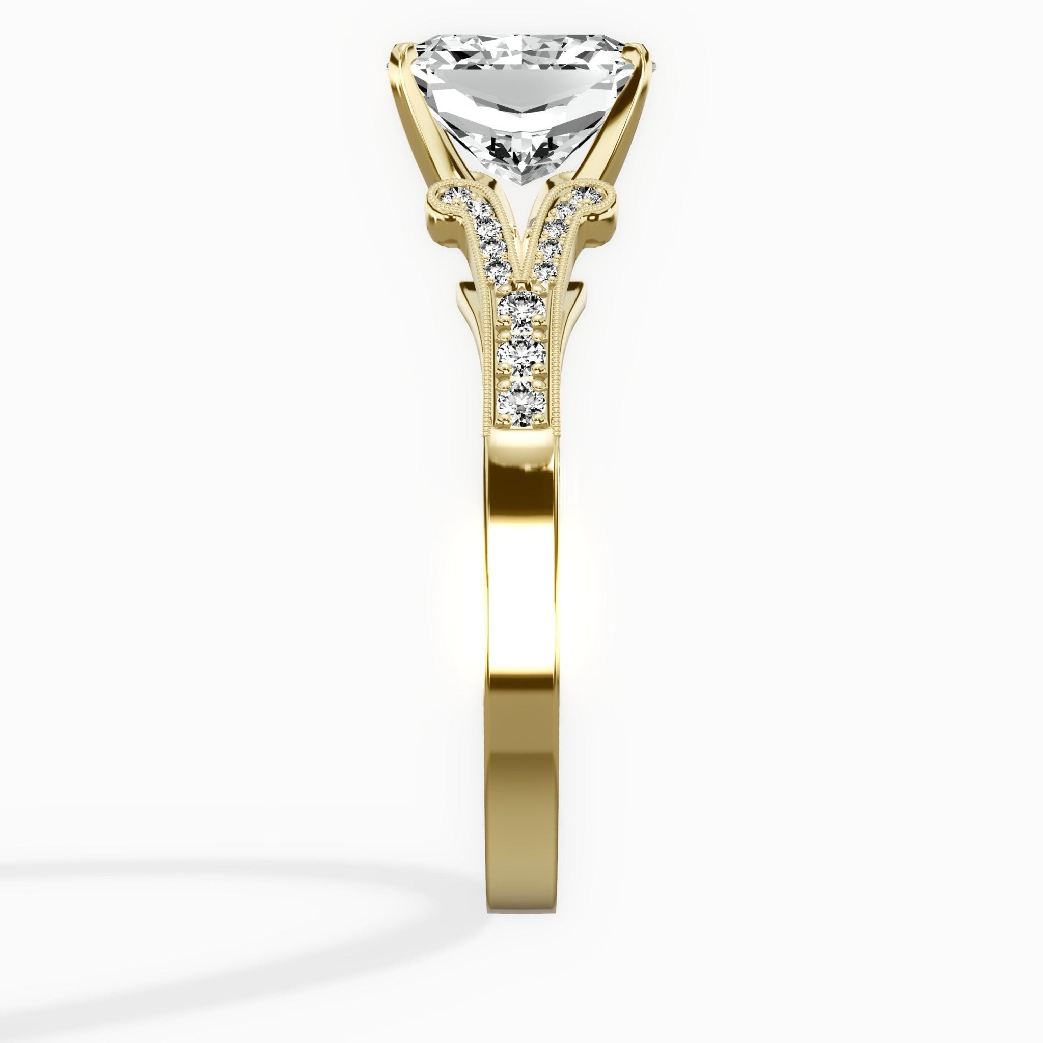 Romantic Vintage Style Engagement Ring - The Better Diamonds