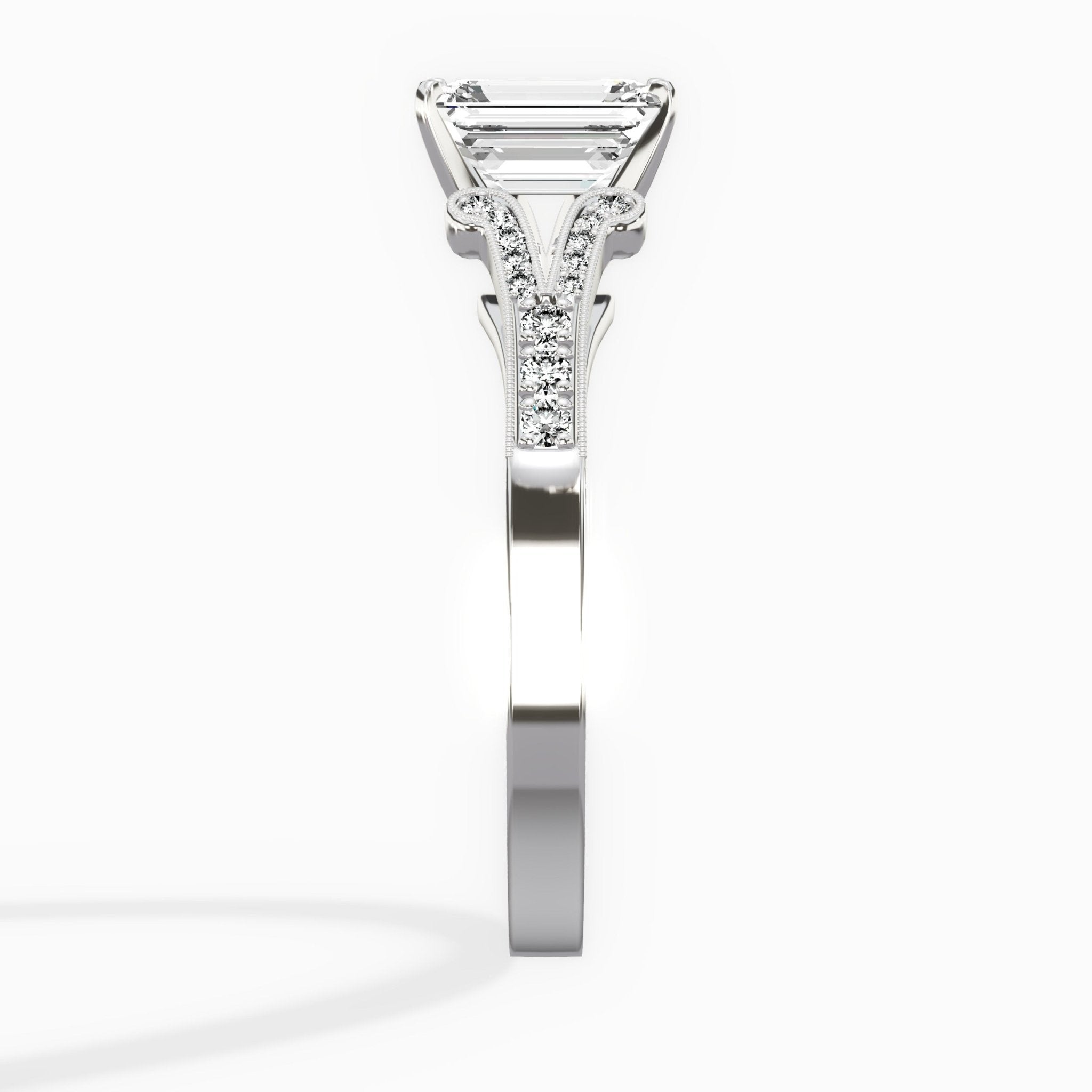Romantic Vintage Style Engagement Ring - The Better Diamonds