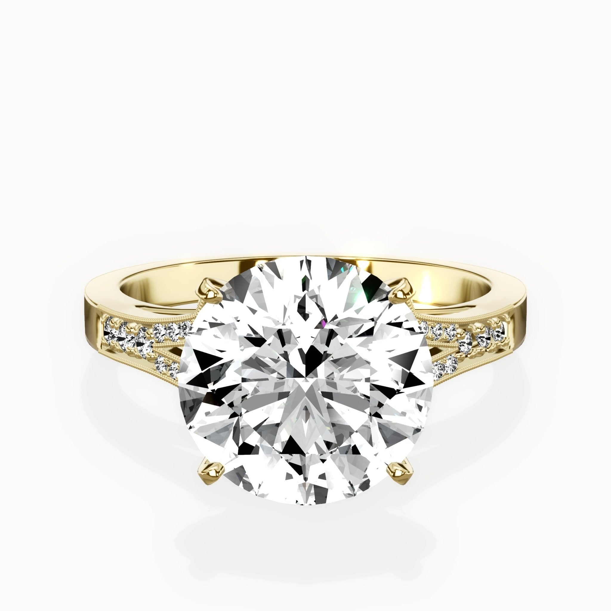 Romantic Vintage Style Engagement Ring - The Better Diamonds