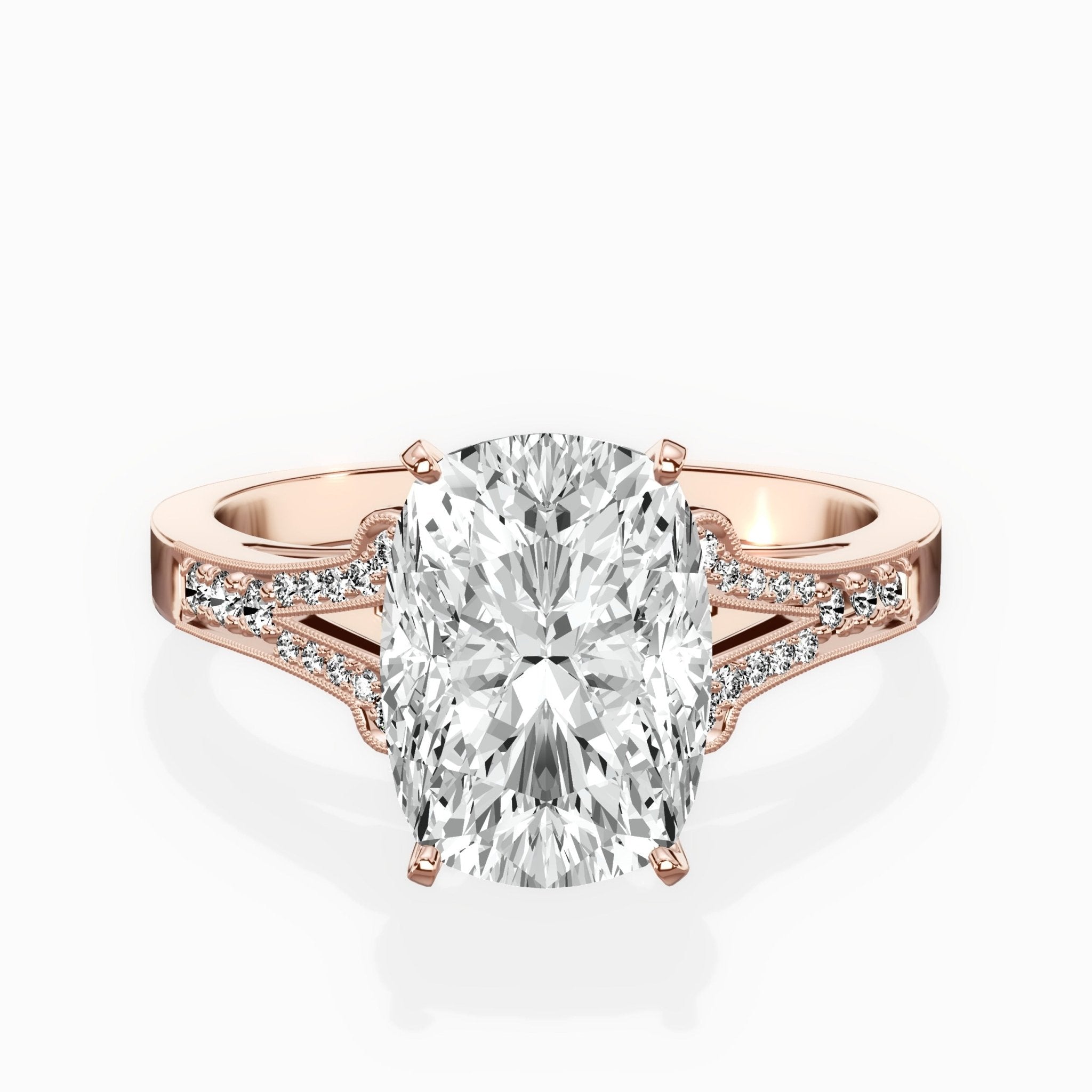 Romantic Vintage Style Engagement Ring - The Better Diamonds
