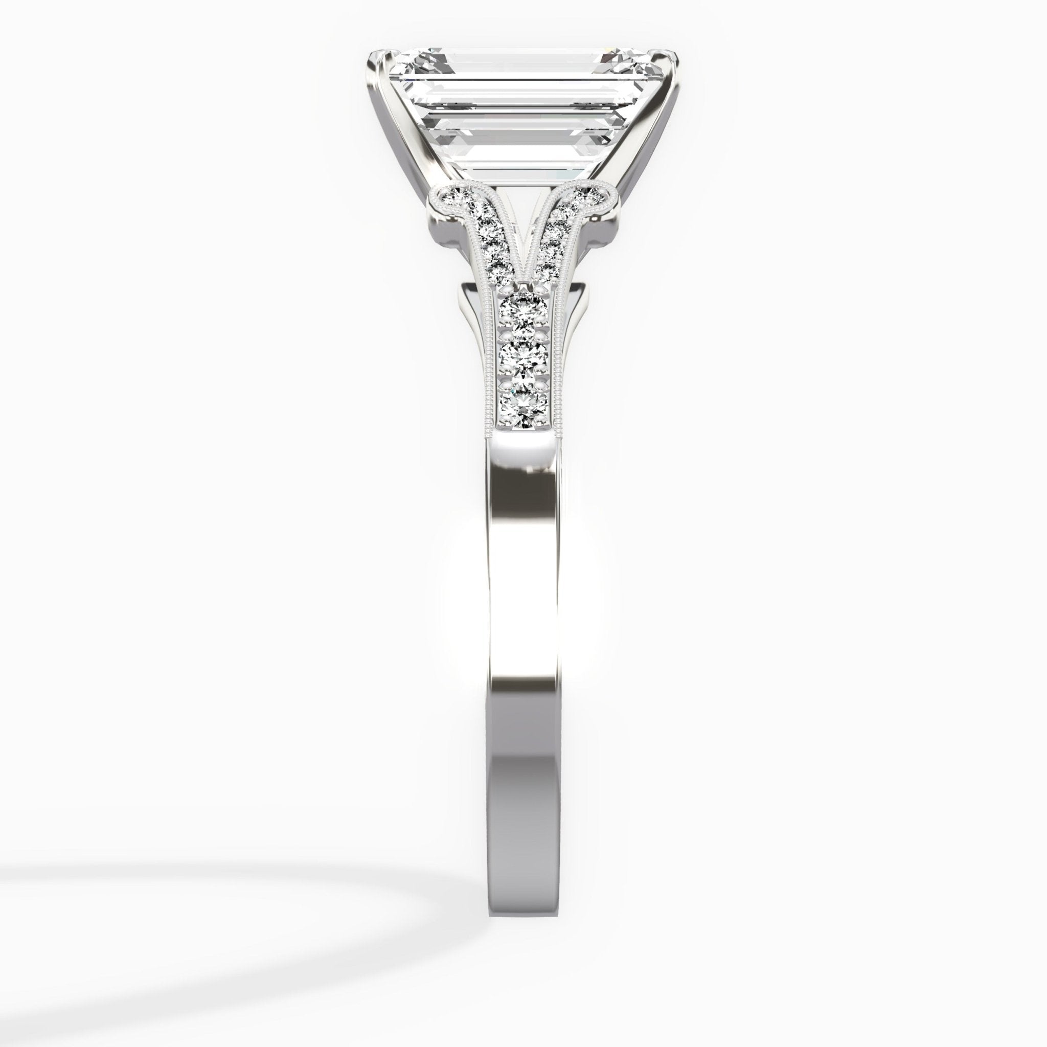 Romantic Vintage Style Engagement Ring - The Better Diamonds