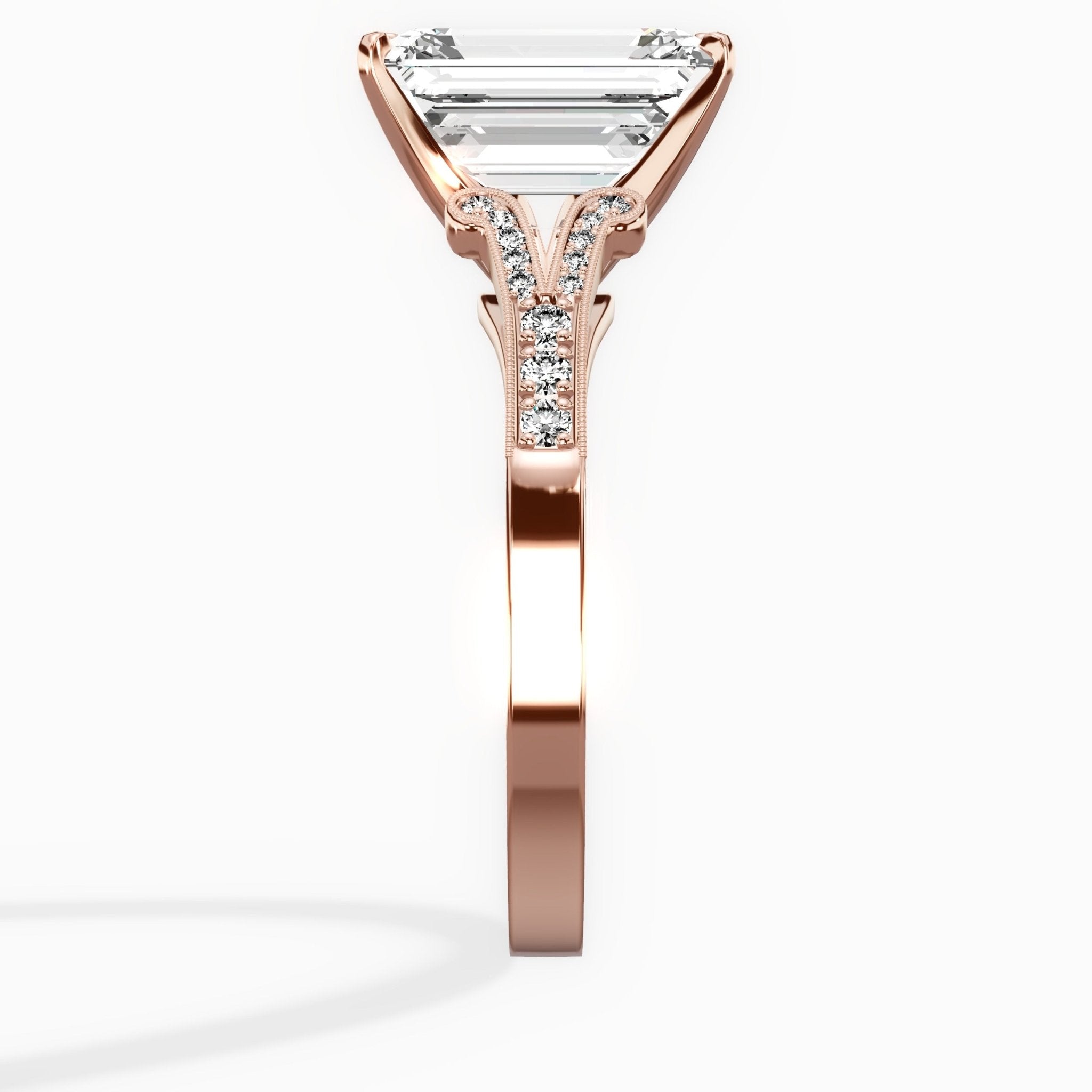 Romantic Vintage Style Engagement Ring - The Better Diamonds