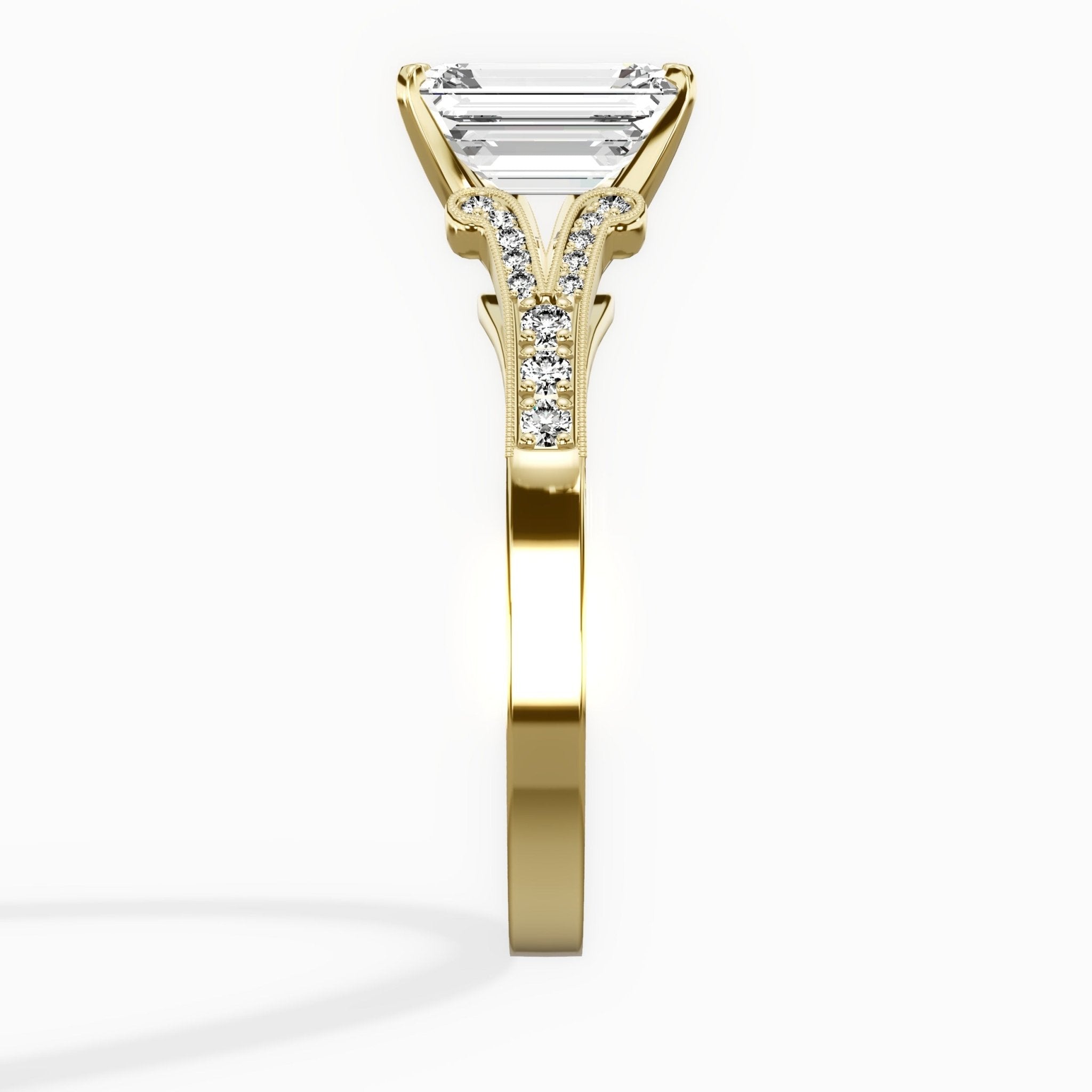 Romantic Vintage Style Engagement Ring - The Better Diamonds