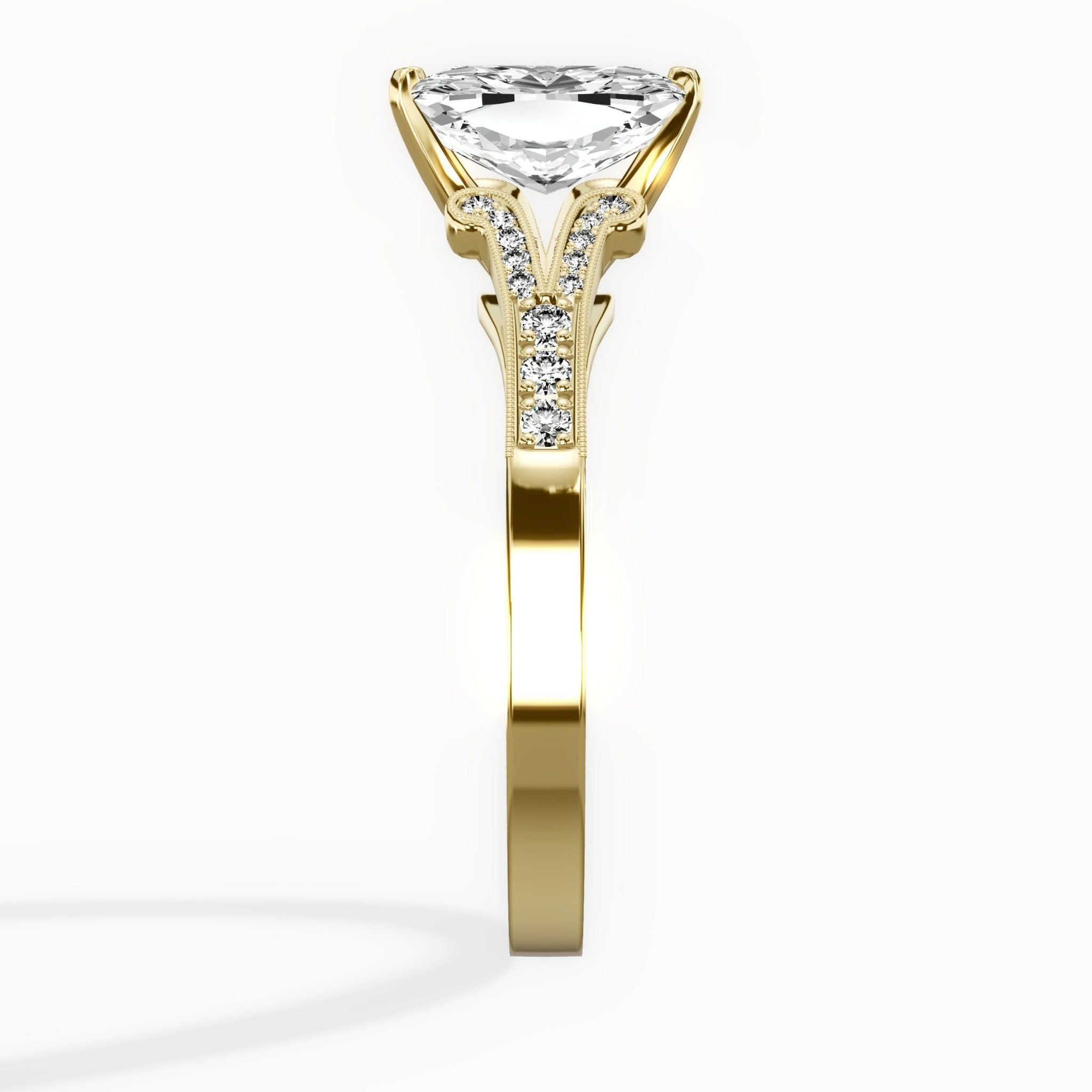 Romantic Vintage Style Engagement Ring - The Better Diamonds
