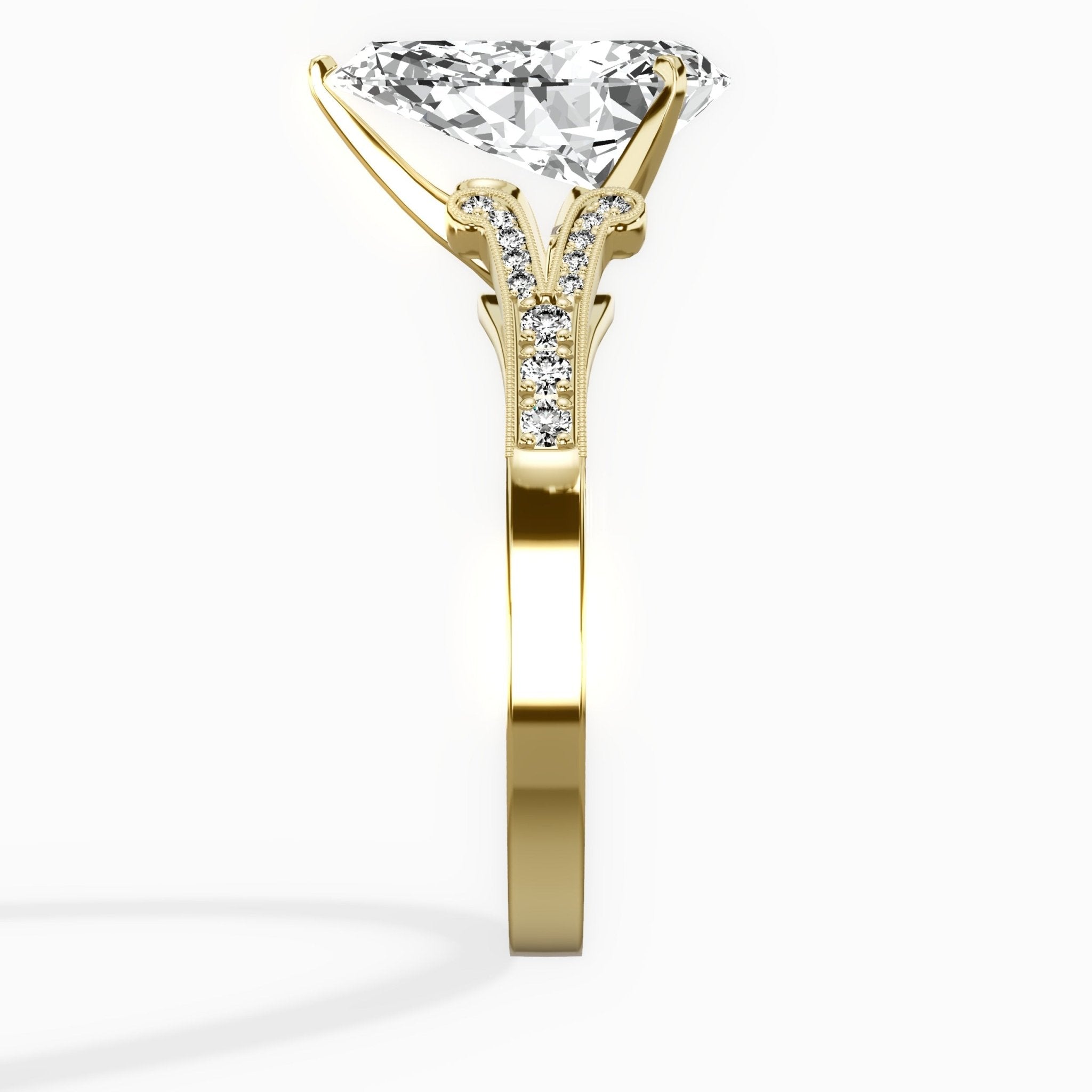 Romantic Vintage Style Engagement Ring - The Better Diamonds