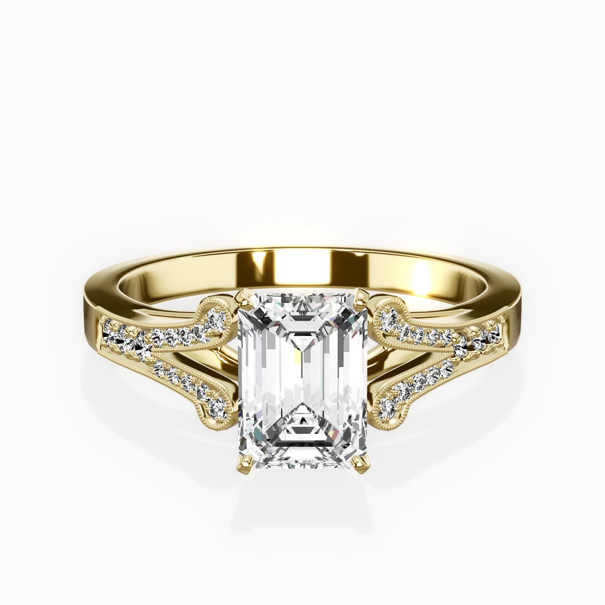 Romantic Vintage Style Engagement Ring - The Better Diamonds