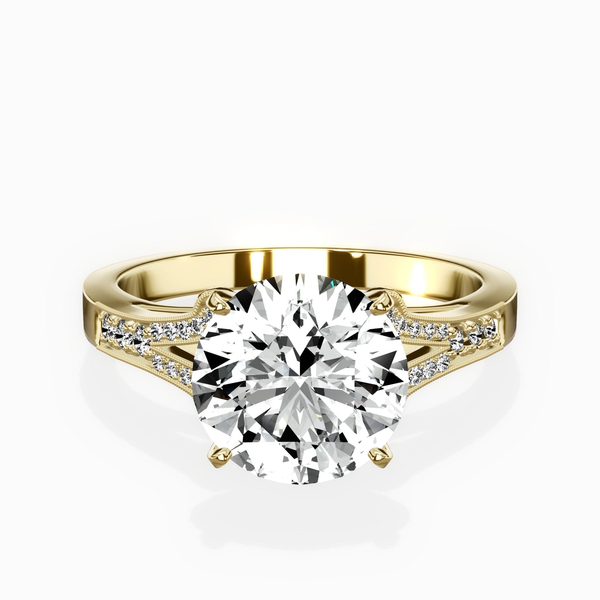 Romantic Vintage Style Engagement Ring - The Better Diamonds