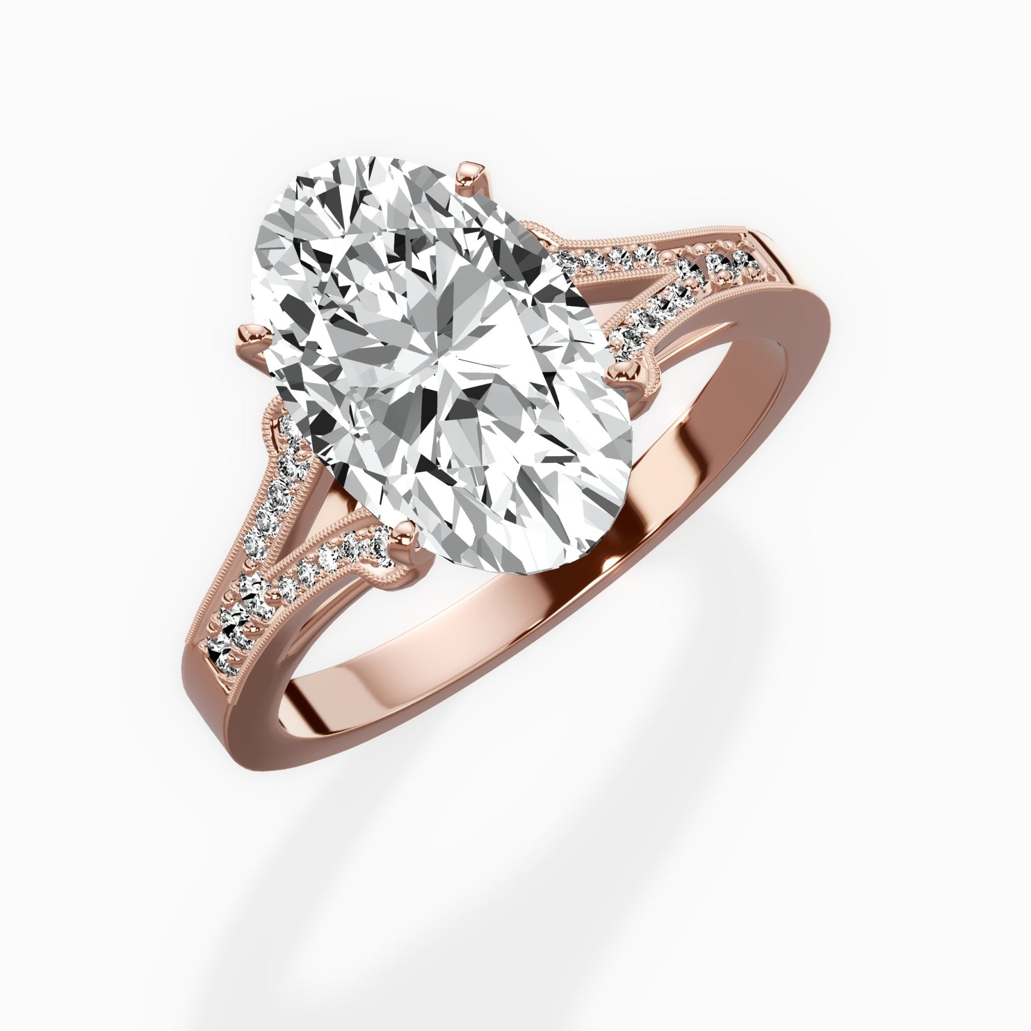 Romantic Vintage Style Engagement Ring - The Better Diamonds