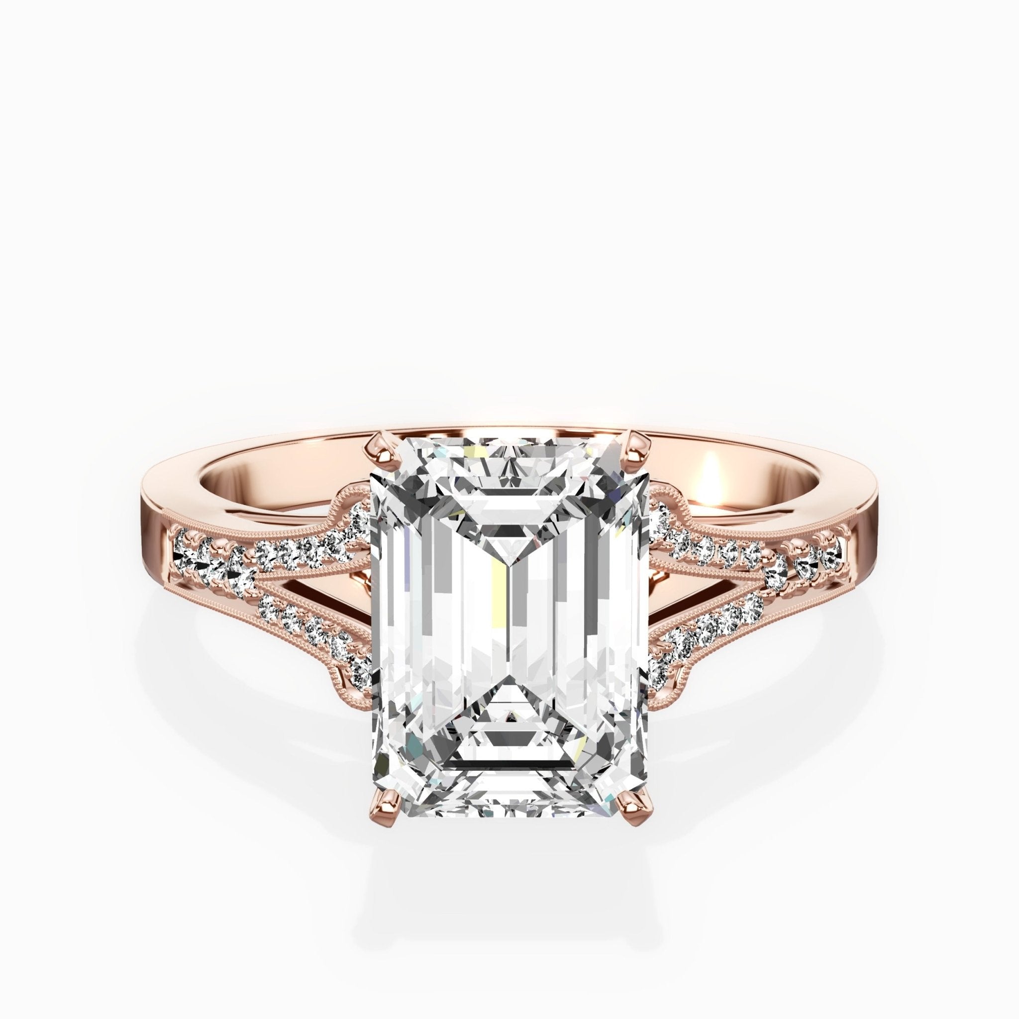 Romantic Vintage Style Engagement Ring - The Better Diamonds