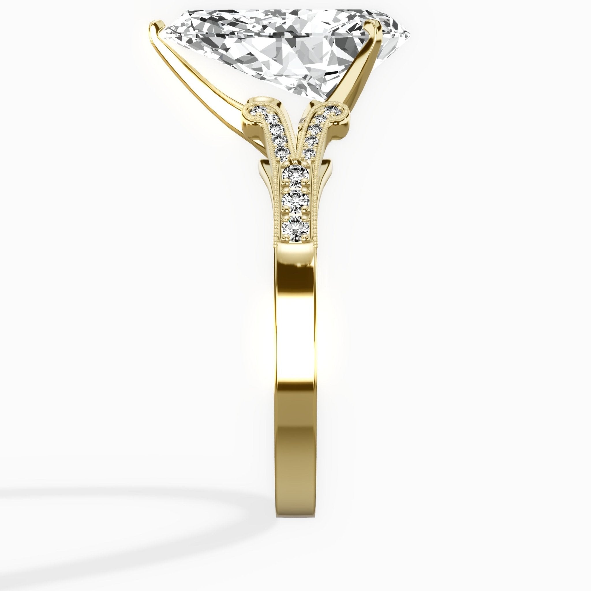 Romantic Vintage Style Engagement Ring - The Better Diamonds