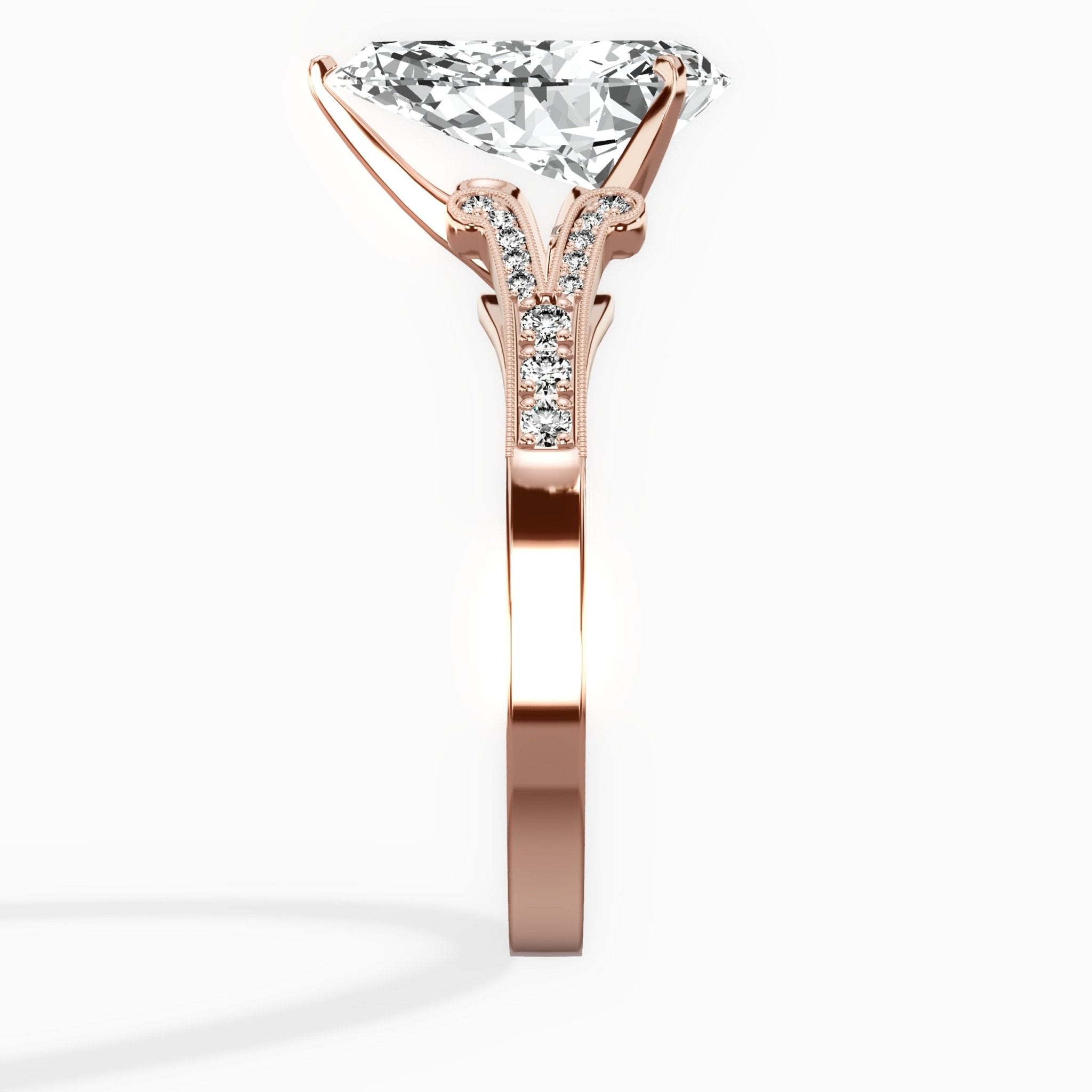 Romantic Vintage Style Engagement Ring - The Better Diamonds
