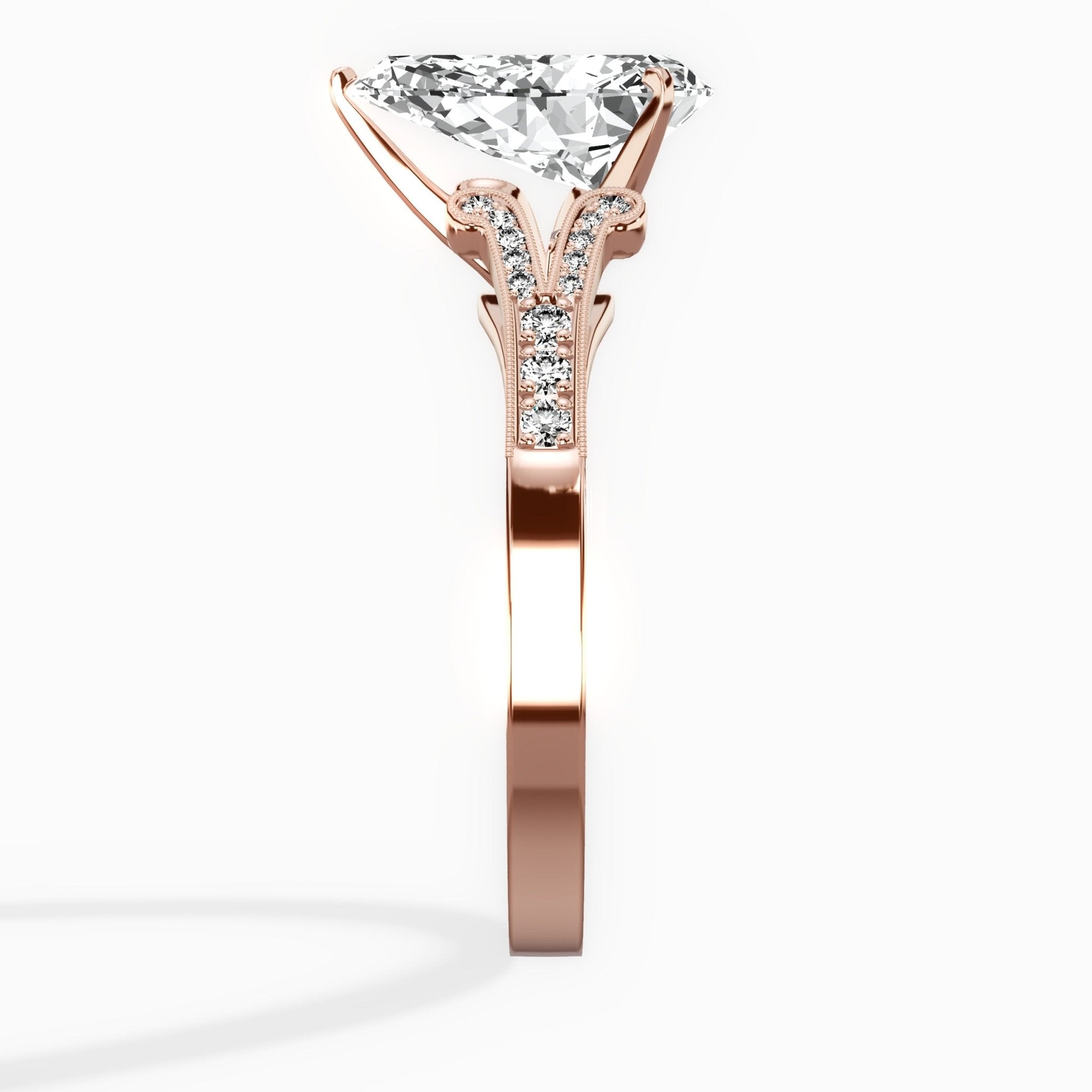 Romantic Vintage Style Engagement Ring - The Better Diamonds