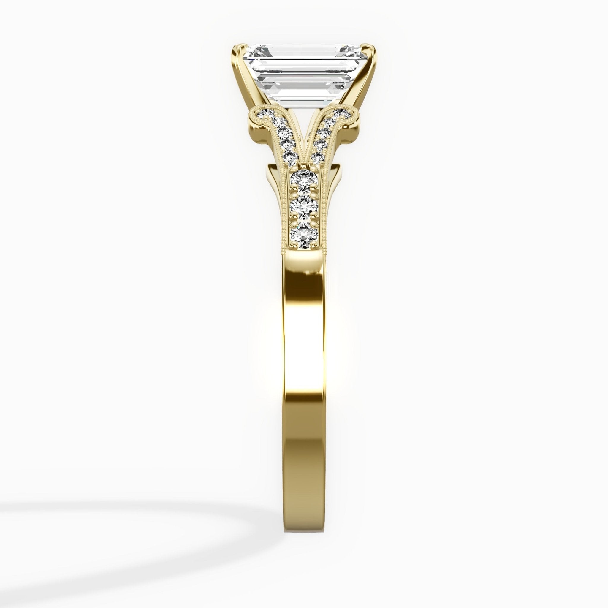 Romantic Vintage Style Engagement Ring - The Better Diamonds