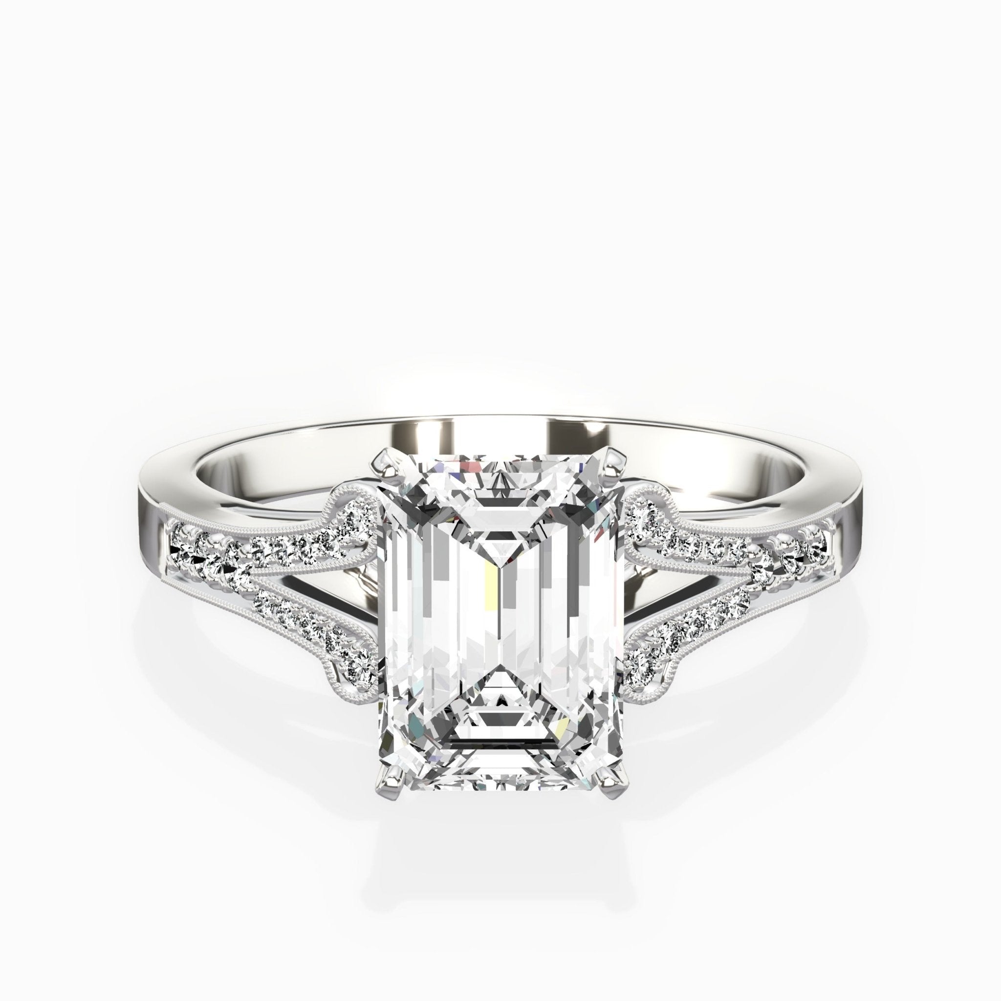 Romantic Vintage Style Engagement Ring - The Better Diamonds