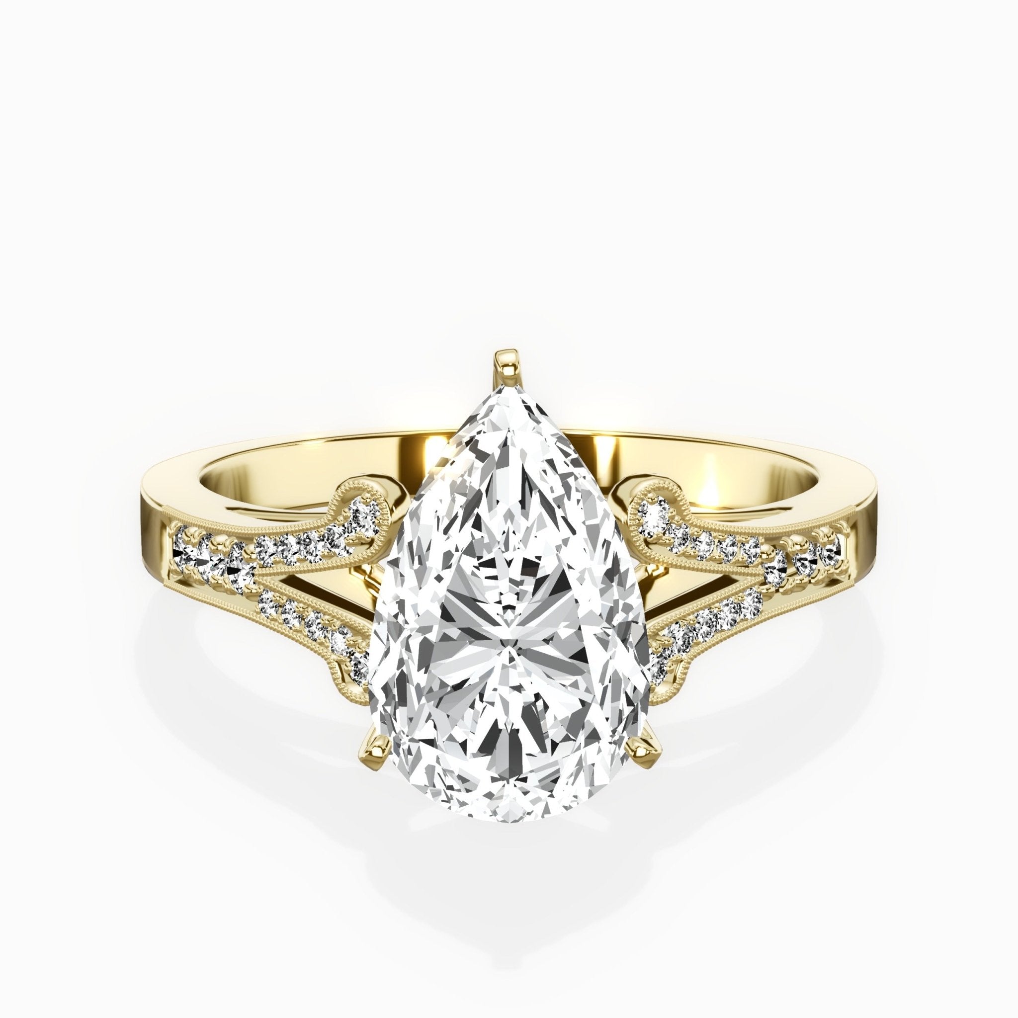 Romantic Vintage Style Engagement Ring - The Better Diamonds