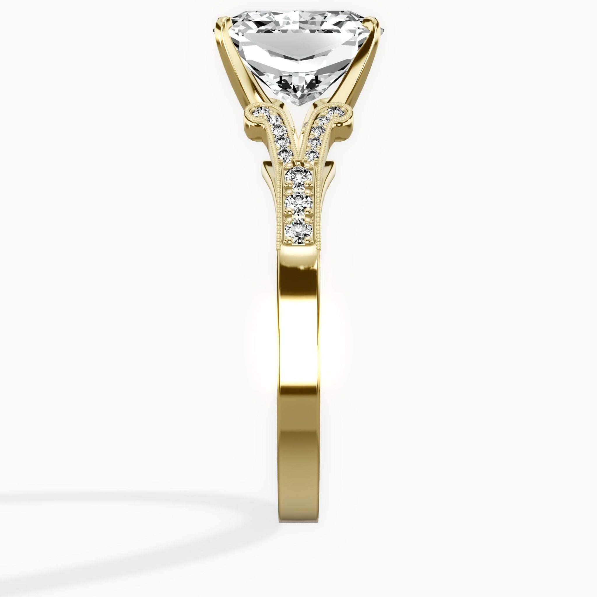 Romantic Vintage Style Engagement Ring - The Better Diamonds
