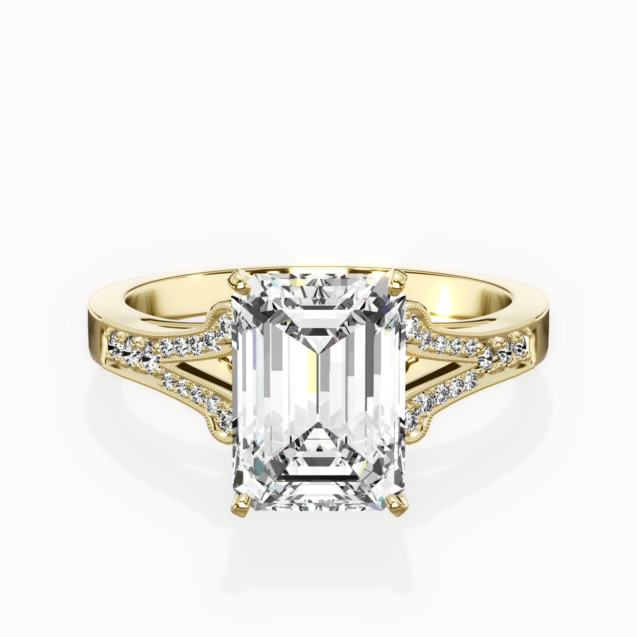 Romantic Vintage Style Engagement Ring - The Better Diamonds