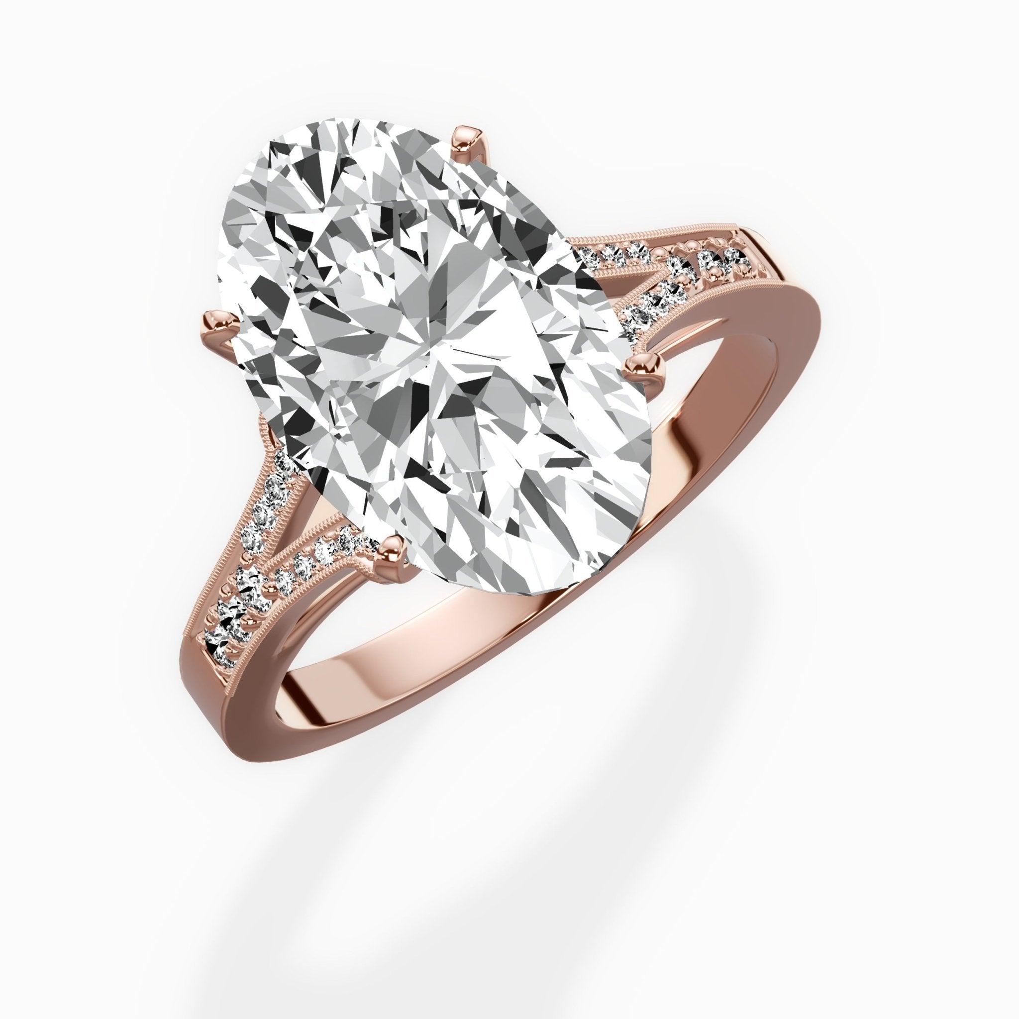 Romantic Vintage Style Engagement Ring - The Better Diamonds