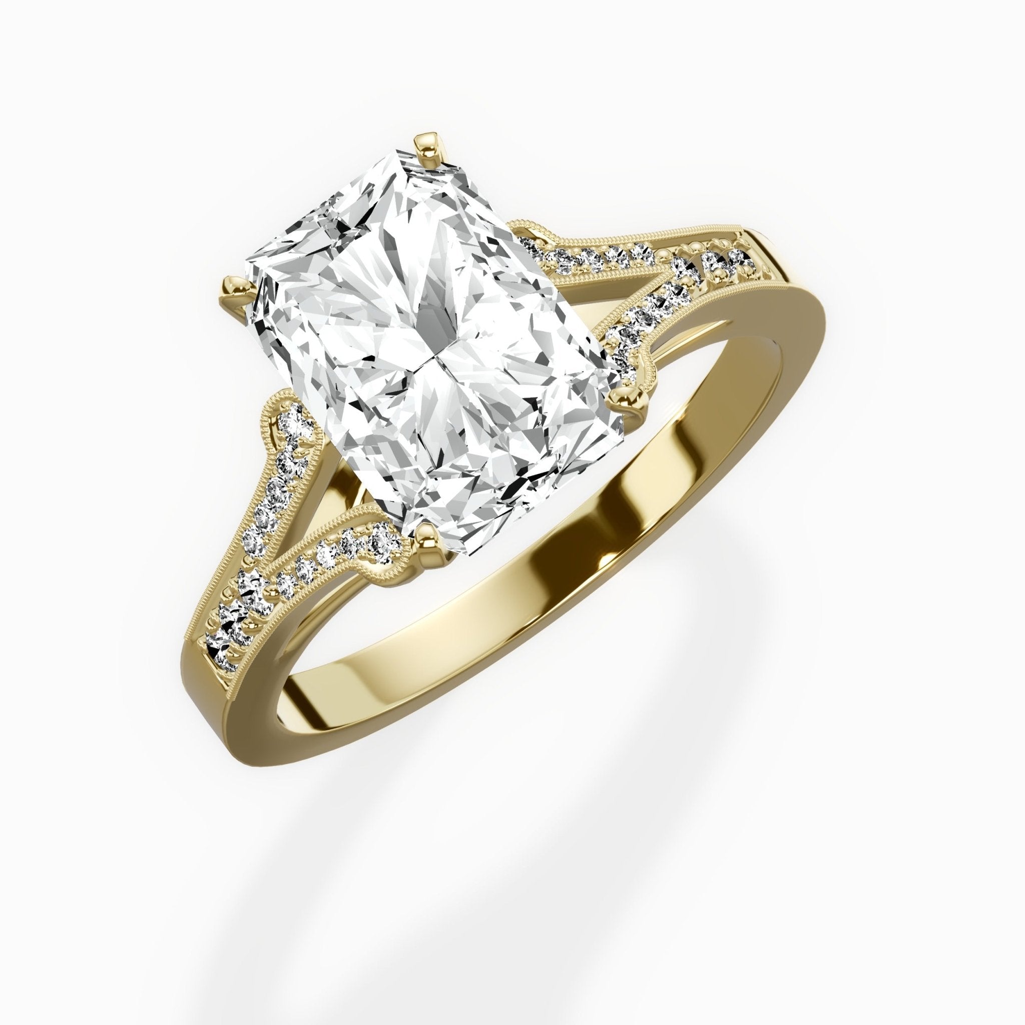 Romantic Vintage Style Engagement Ring - The Better Diamonds