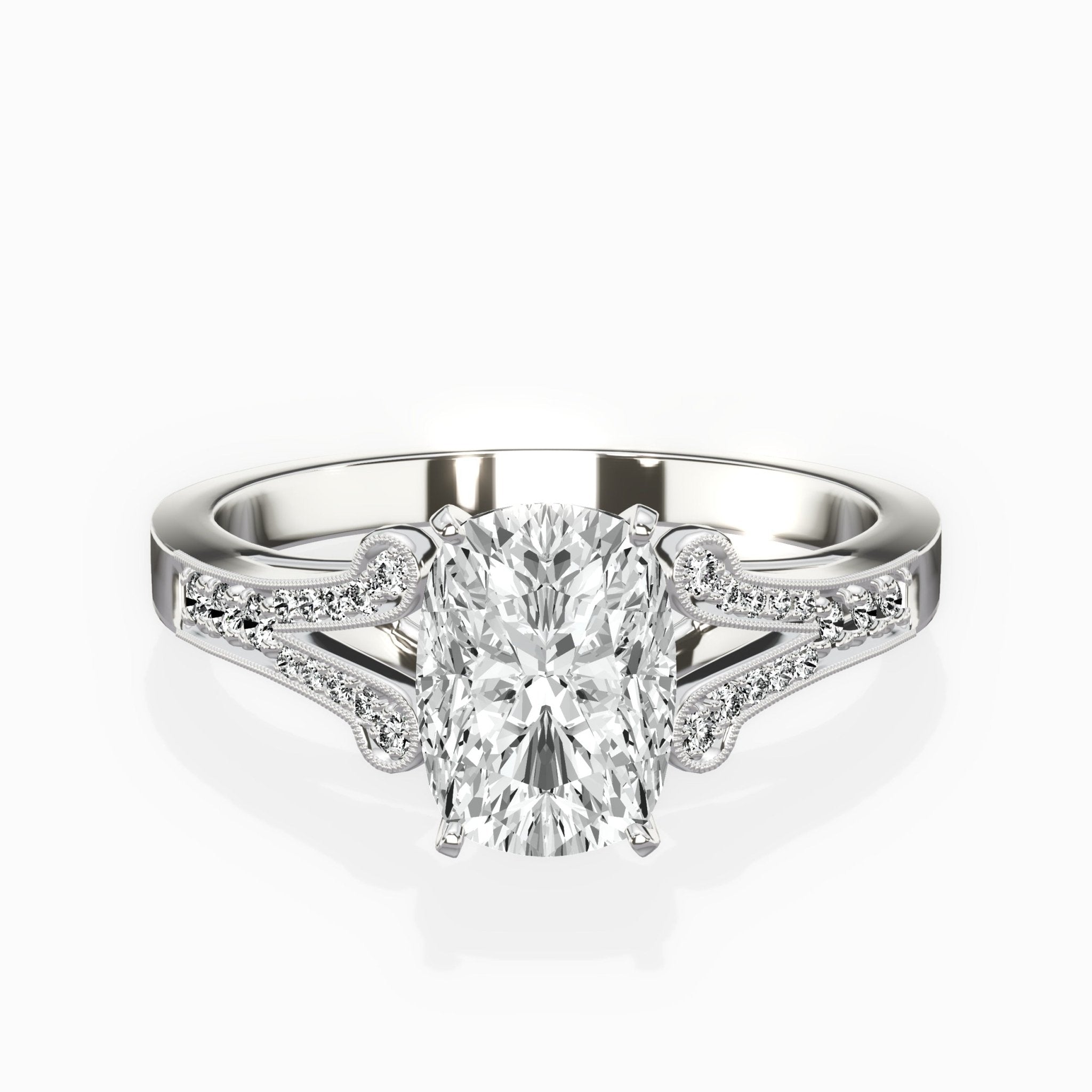 Romantic Vintage Style Engagement Ring - The Better Diamonds