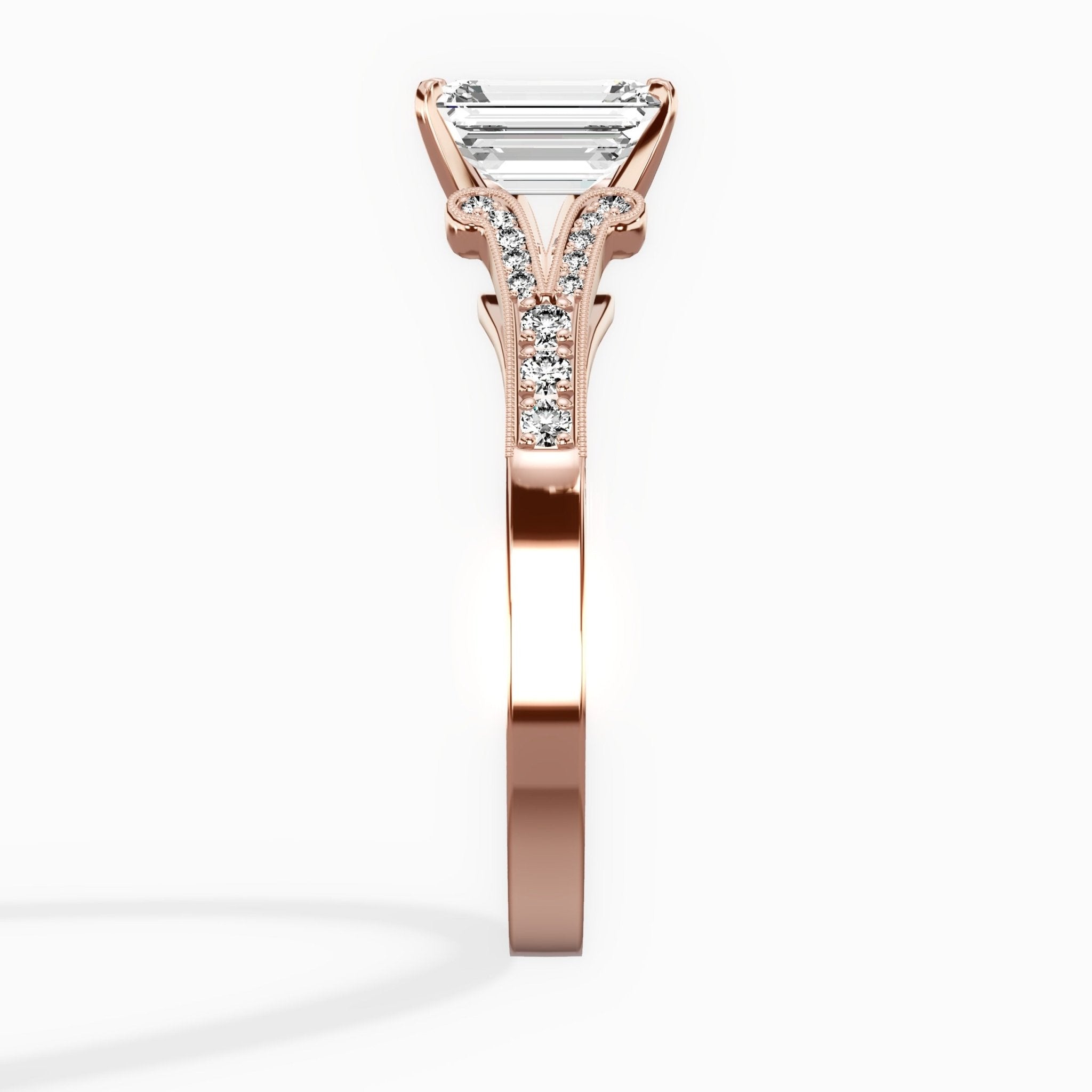 Romantic Vintage Style Engagement Ring - The Better Diamonds