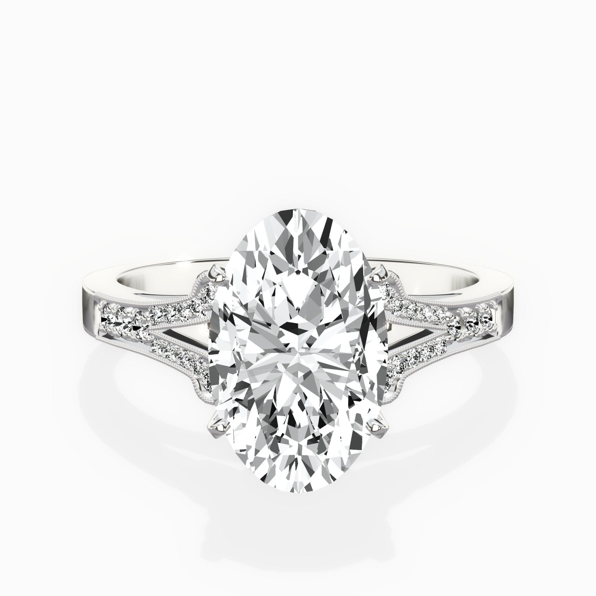Romantic Vintage Style Engagement Ring - The Better Diamonds