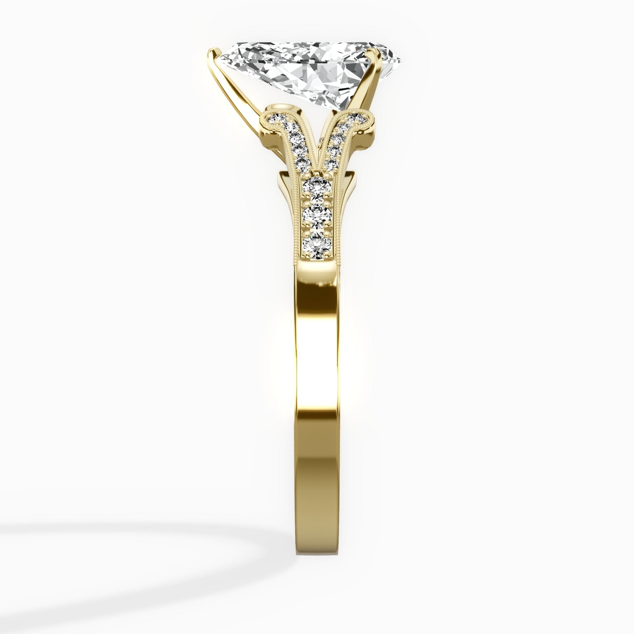 Romantic Vintage Style Engagement Ring - The Better Diamonds