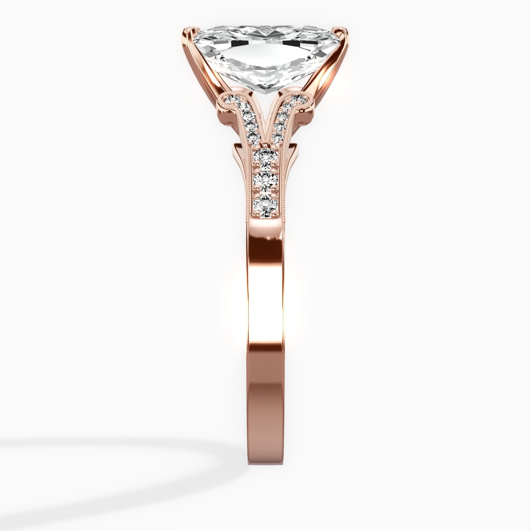 Romantic Vintage Style Engagement Ring - The Better Diamonds