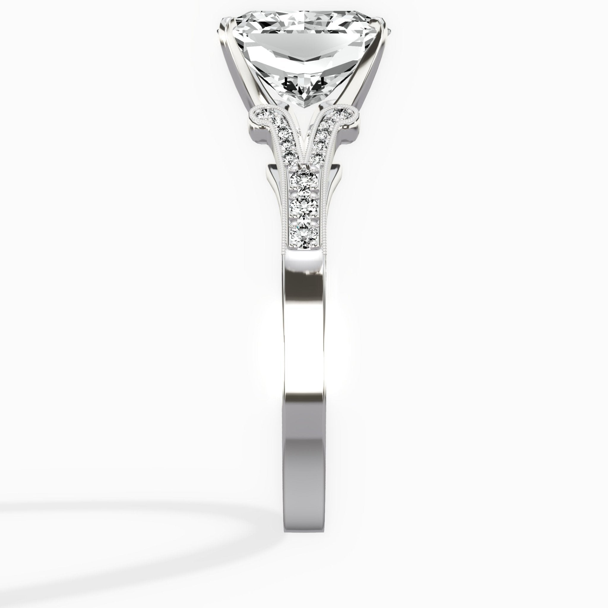 Romantic Vintage Style Engagement Ring - The Better Diamonds