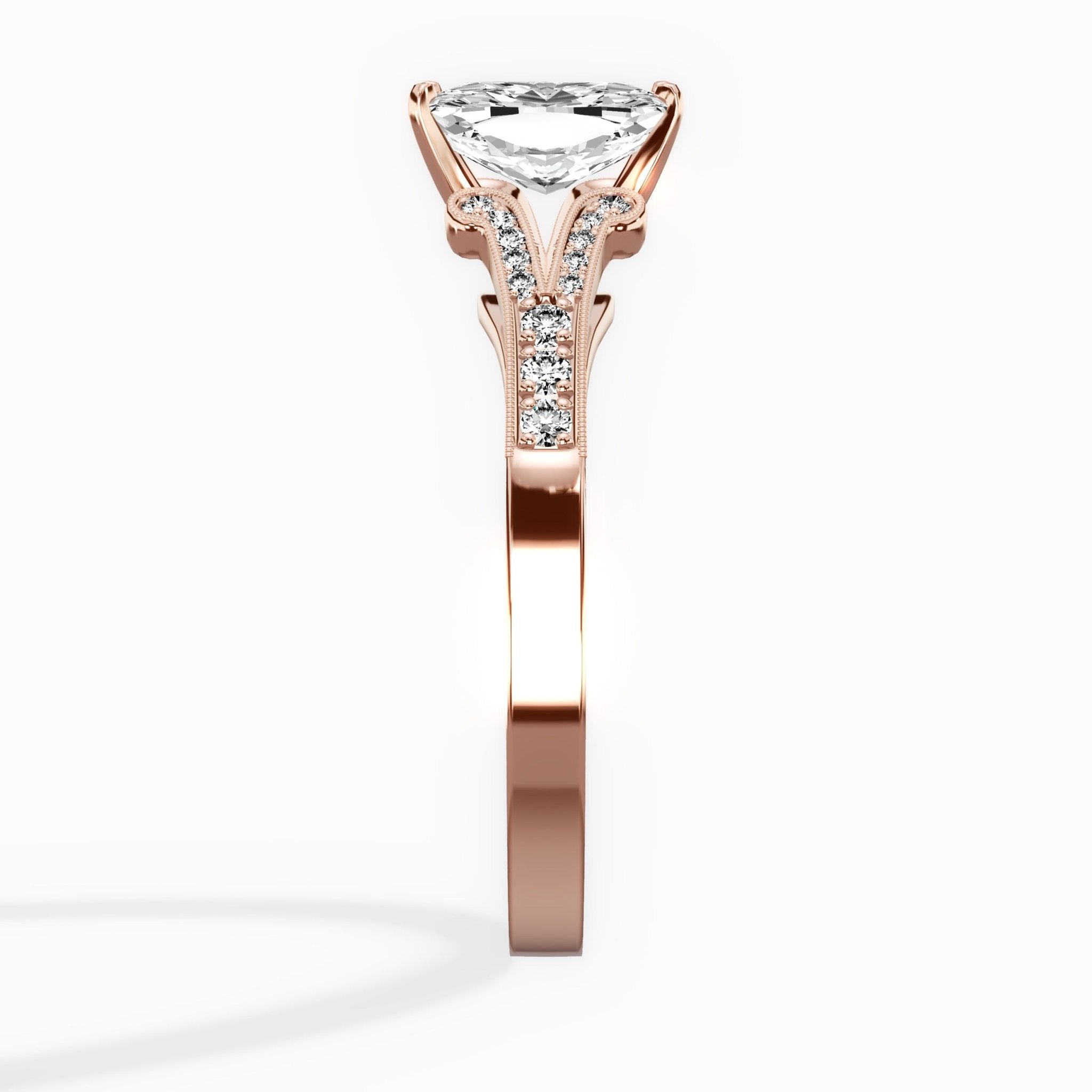 Romantic Vintage Style Engagement Ring - The Better Diamonds