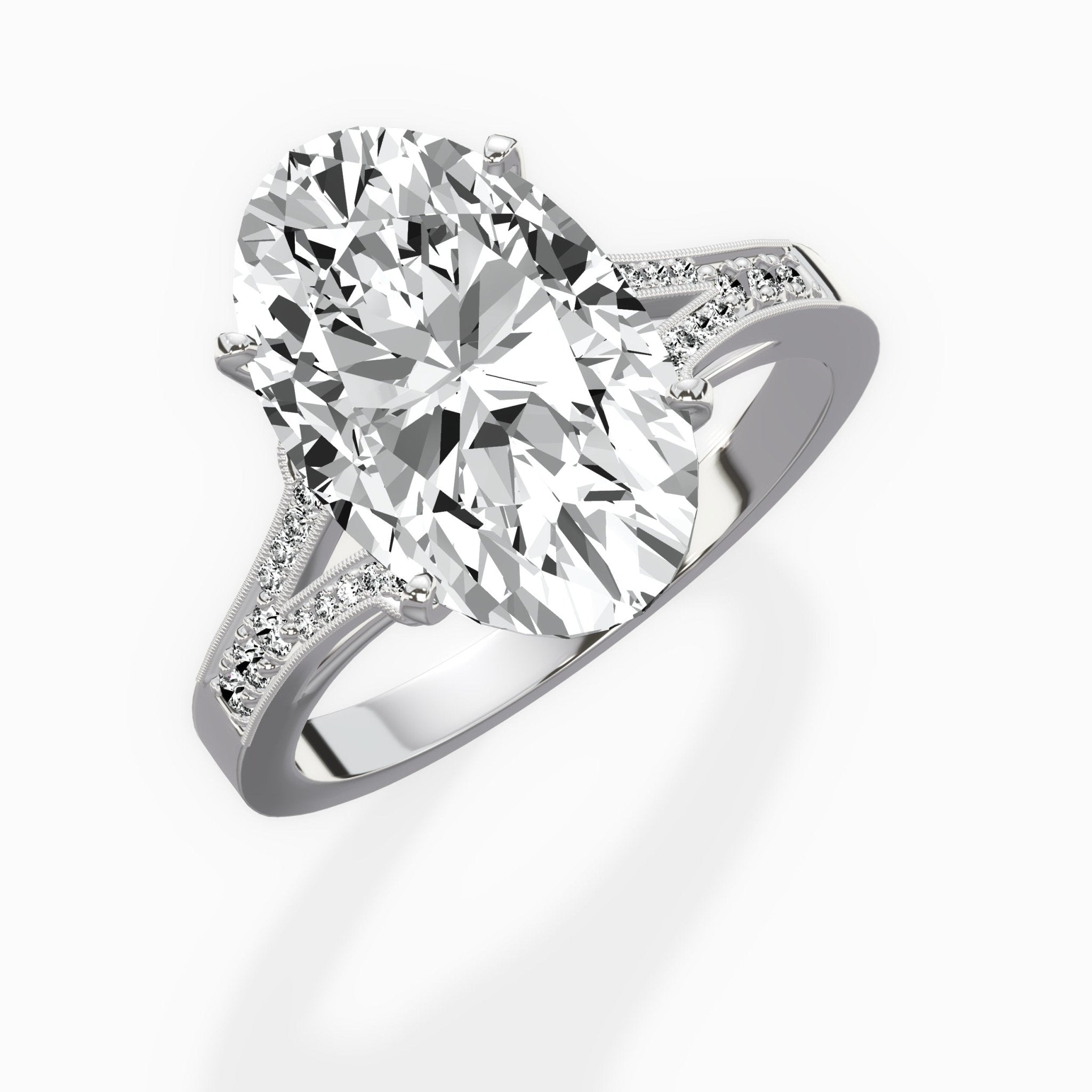 Romantic Vintage Style Engagement Ring - The Better Diamonds