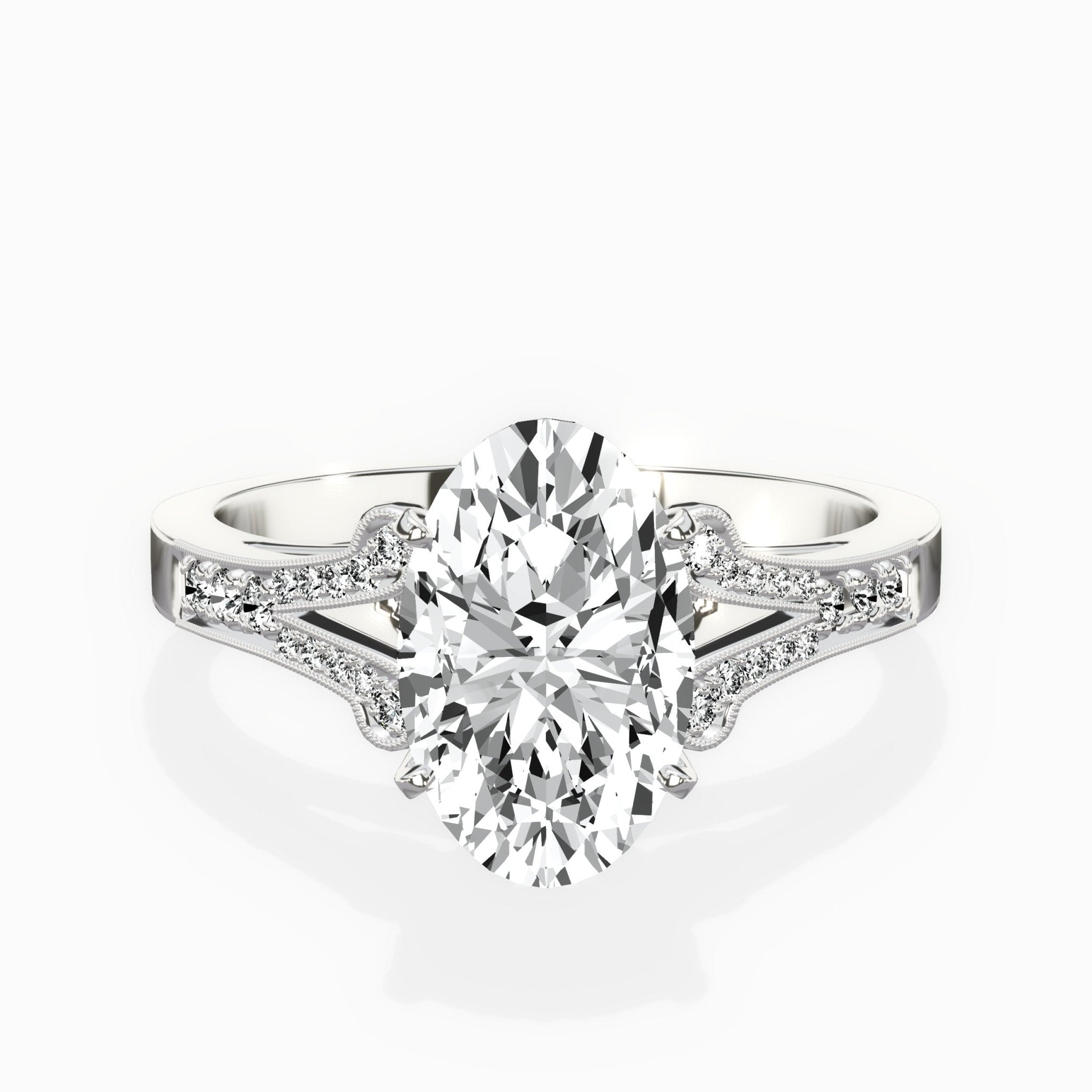 Romantic Vintage Style Engagement Ring - The Better Diamonds