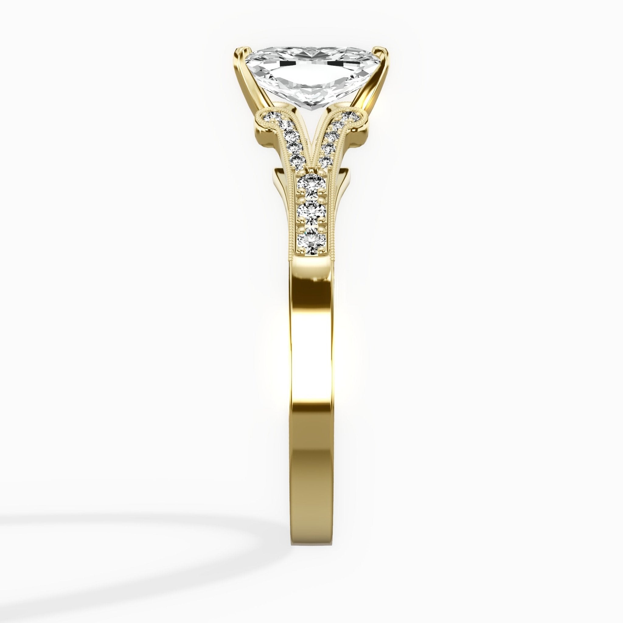 Romantic Vintage Style Engagement Ring - The Better Diamonds