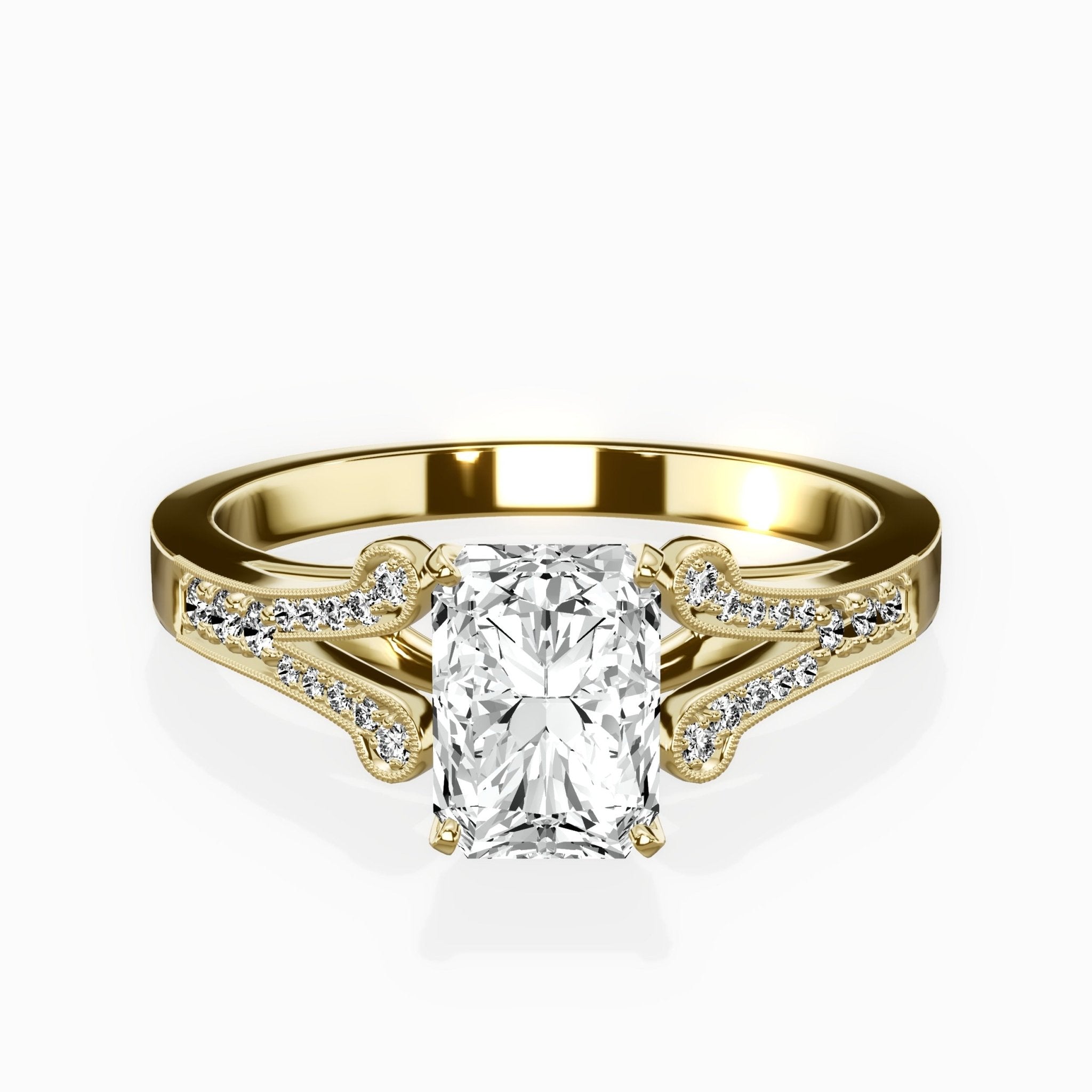 Romantic Vintage Style Engagement Ring - The Better Diamonds
