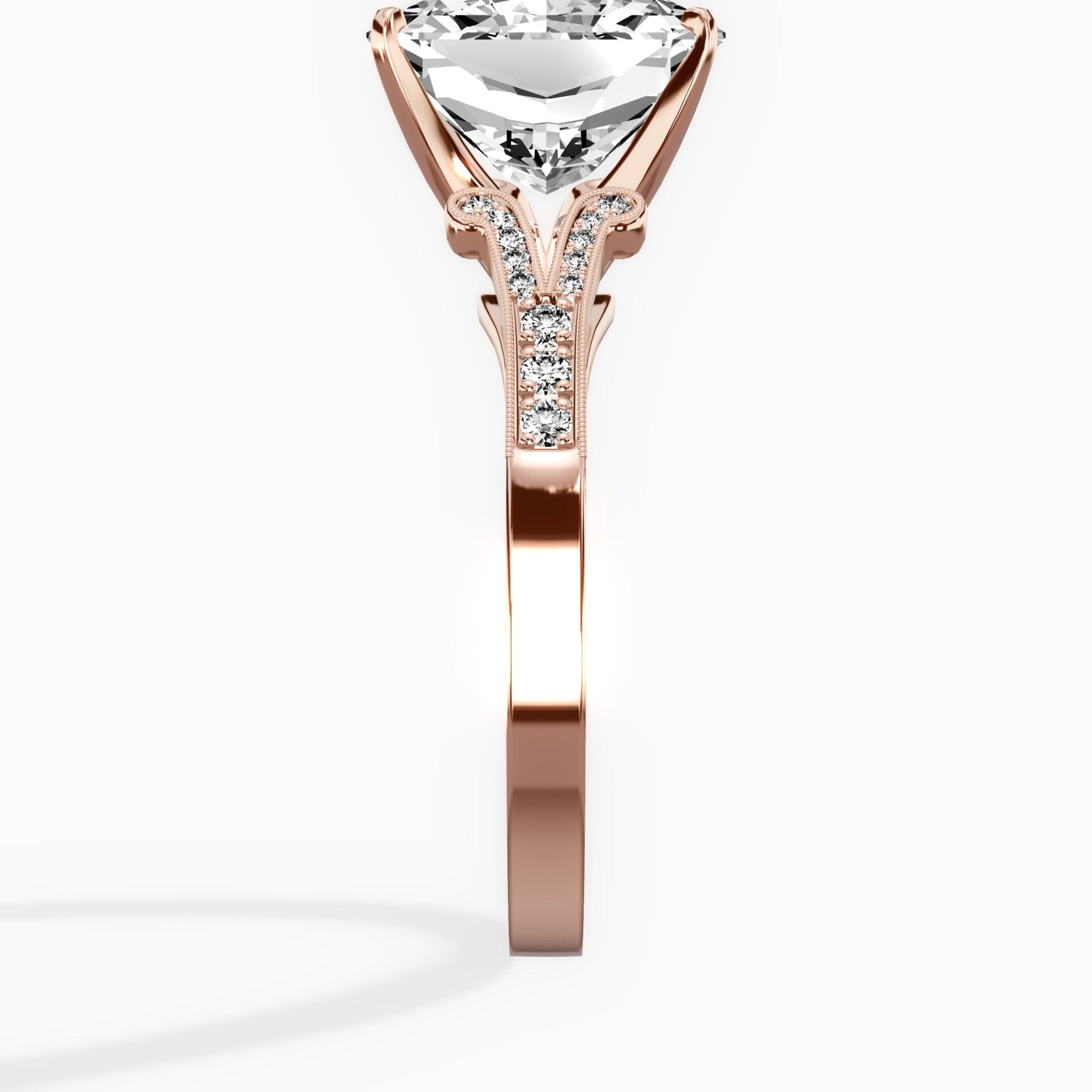 Romantic Vintage Style Engagement Ring - The Better Diamonds