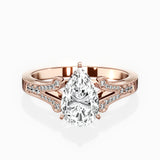Romantic Vintage Style Engagement Ring - The Better Diamonds