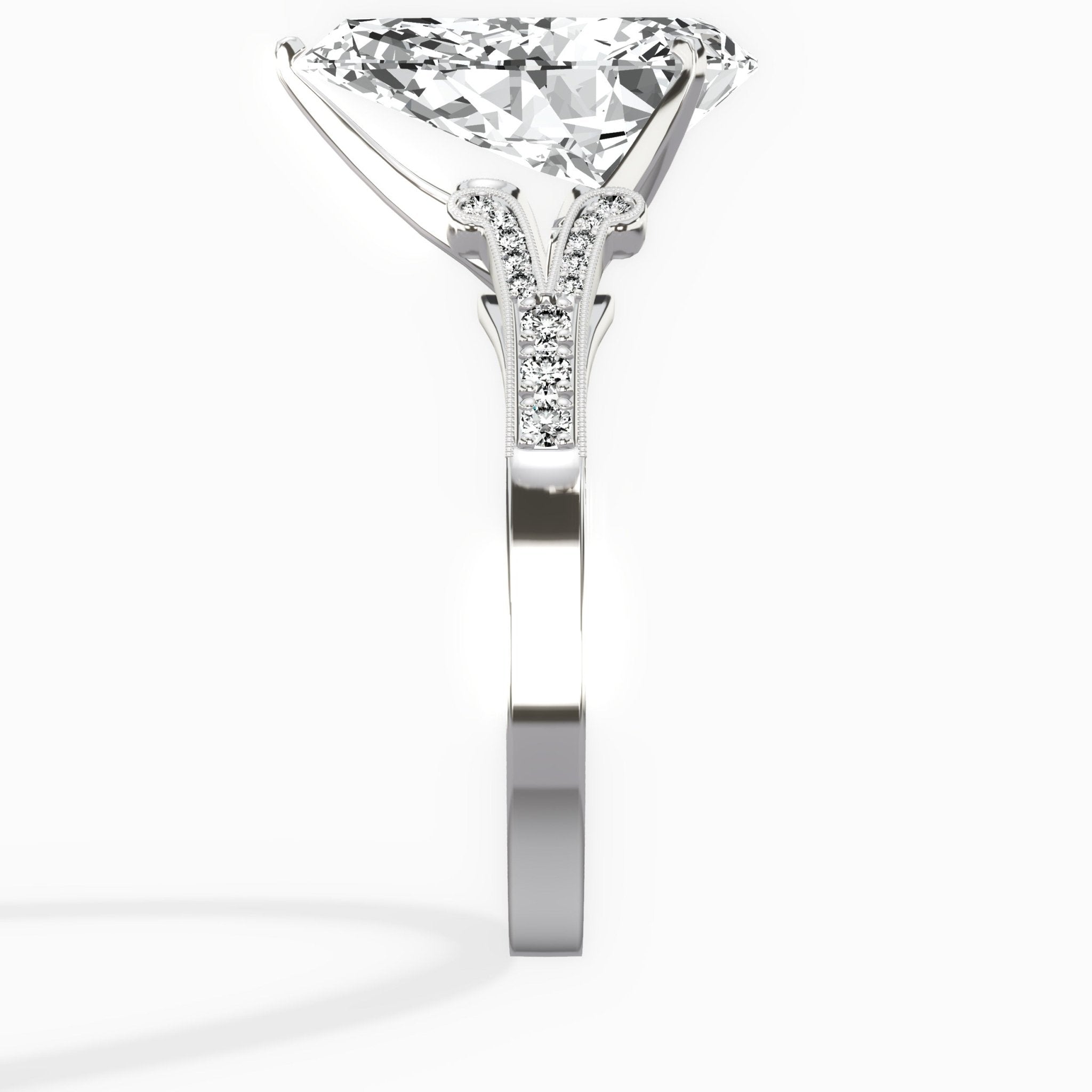 Romantic Vintage Style Engagement Ring - The Better Diamonds