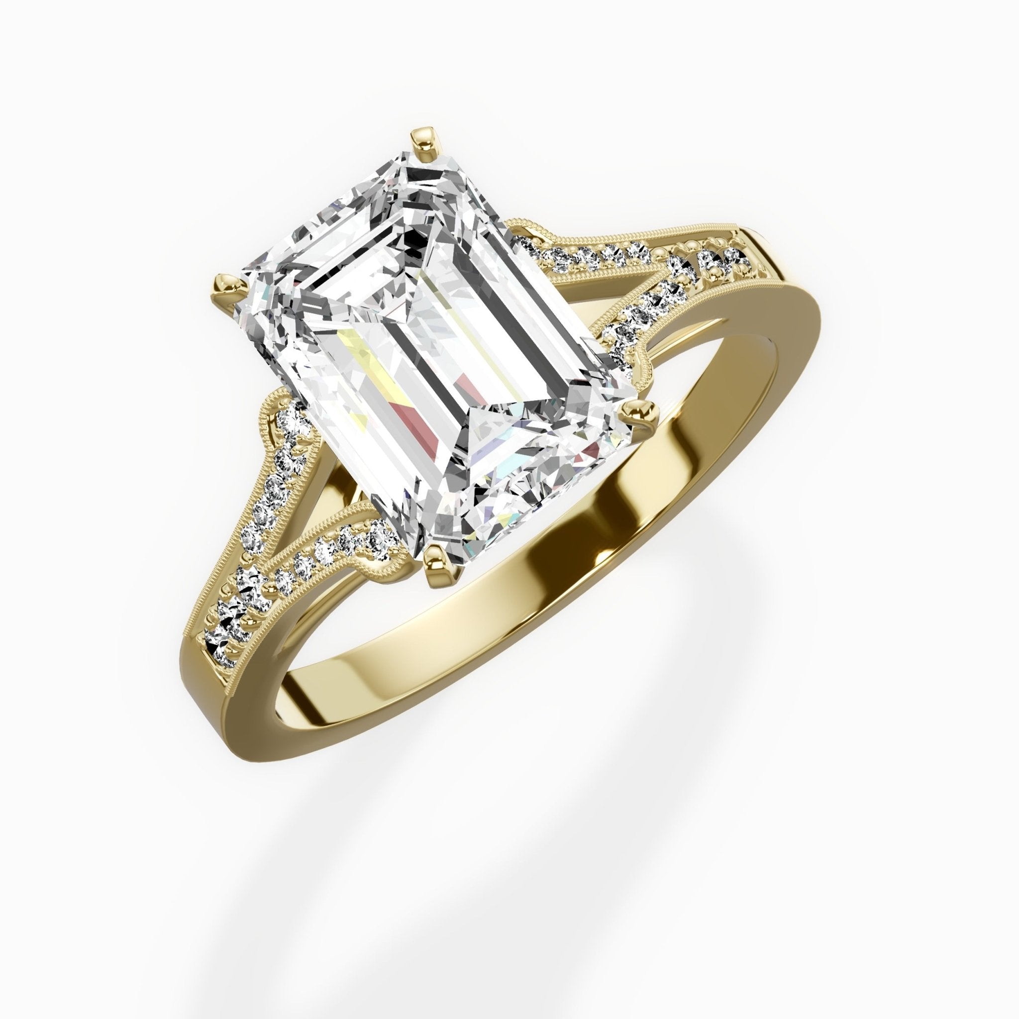 Romantic Vintage Style Engagement Ring - The Better Diamonds