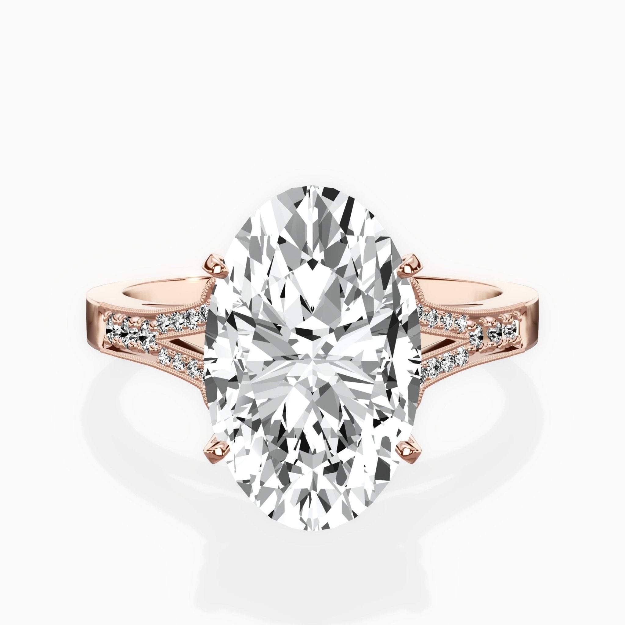 Romantic Vintage Style Engagement Ring - The Better Diamonds
