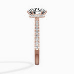 Rose Hidden Halo 1.80 ct Round Engagement Ring in Rose Gold - The Better Diamonds