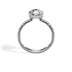 Rose Hidden Halo 1.80 ct Round Engagement Ring in White Gold - The Better Diamonds