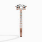Rose Hidden Halo 1.80 ct Round Lab Grown Diamond Engagement Ring in 14K Rose Gold - The Better Diamonds